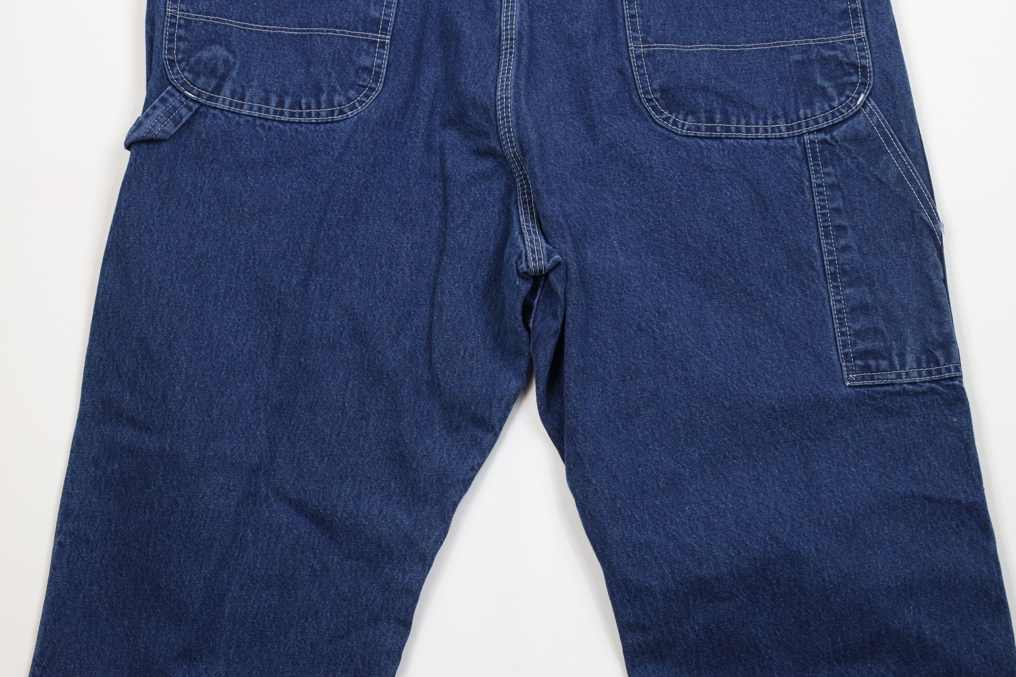 Dickies Vintage 90s Dickies Spell Out Wide Leg Dungaree Denim Jeans Size US 40 / EU 56 - 11 Thumbnail