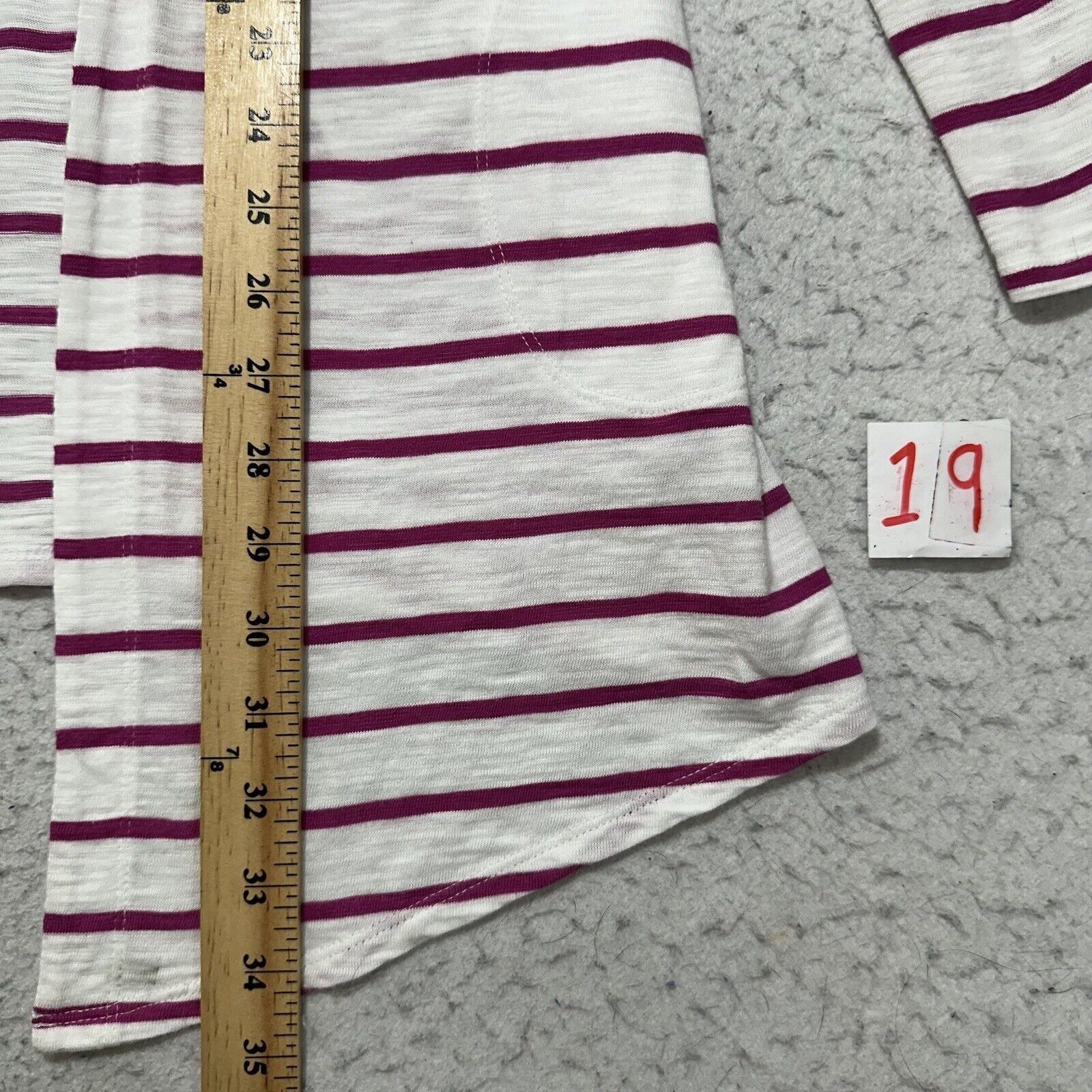 Chicos Chico's Small Cardigan Open Front Sweater White Pink Striped Size S / US 4 / IT 40 - 9 Thumbnail