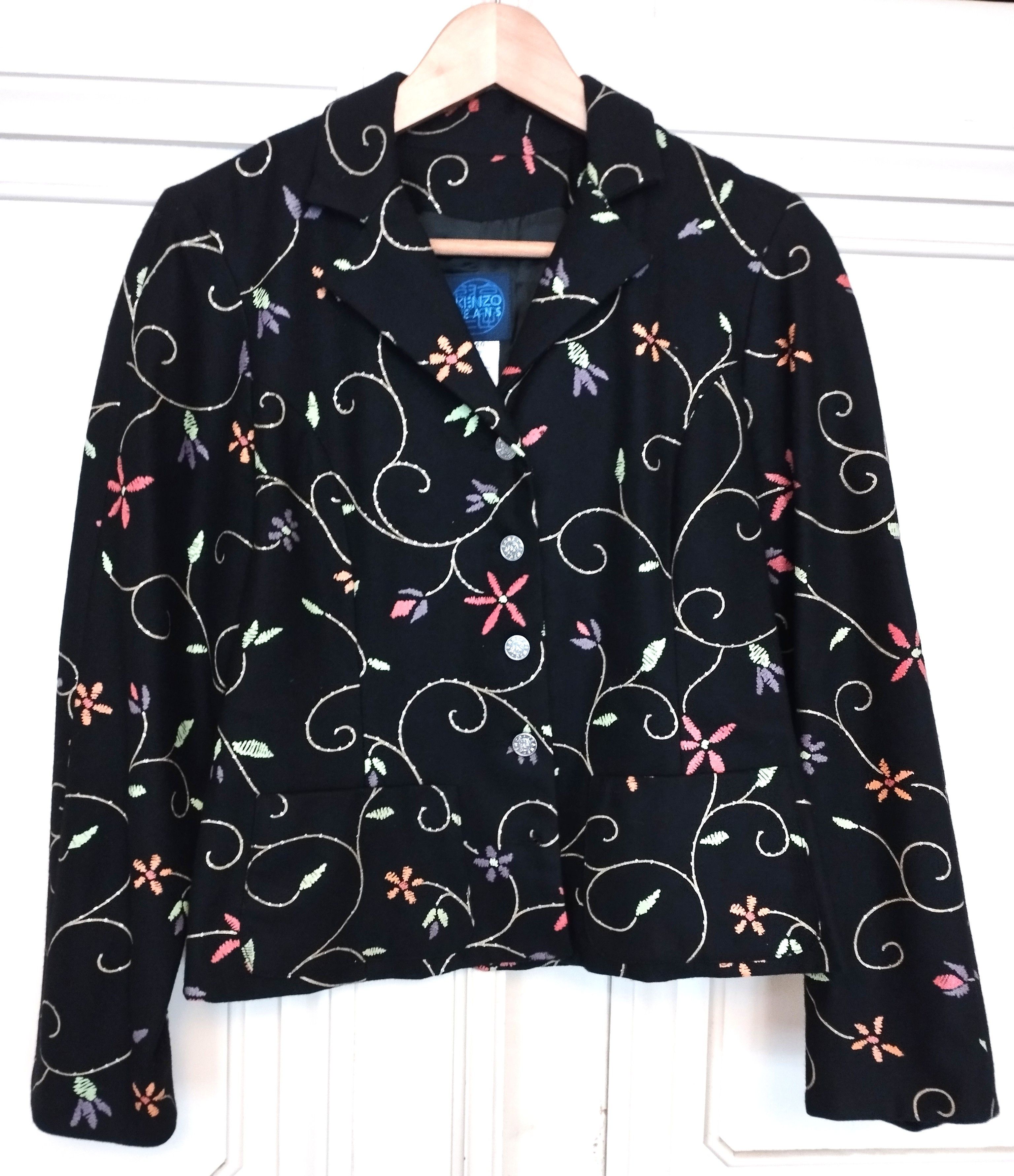 Kenzo Kenzo Veste Brodée Florale TL Size L / US 10 / IT 46 - 4 Thumbnail