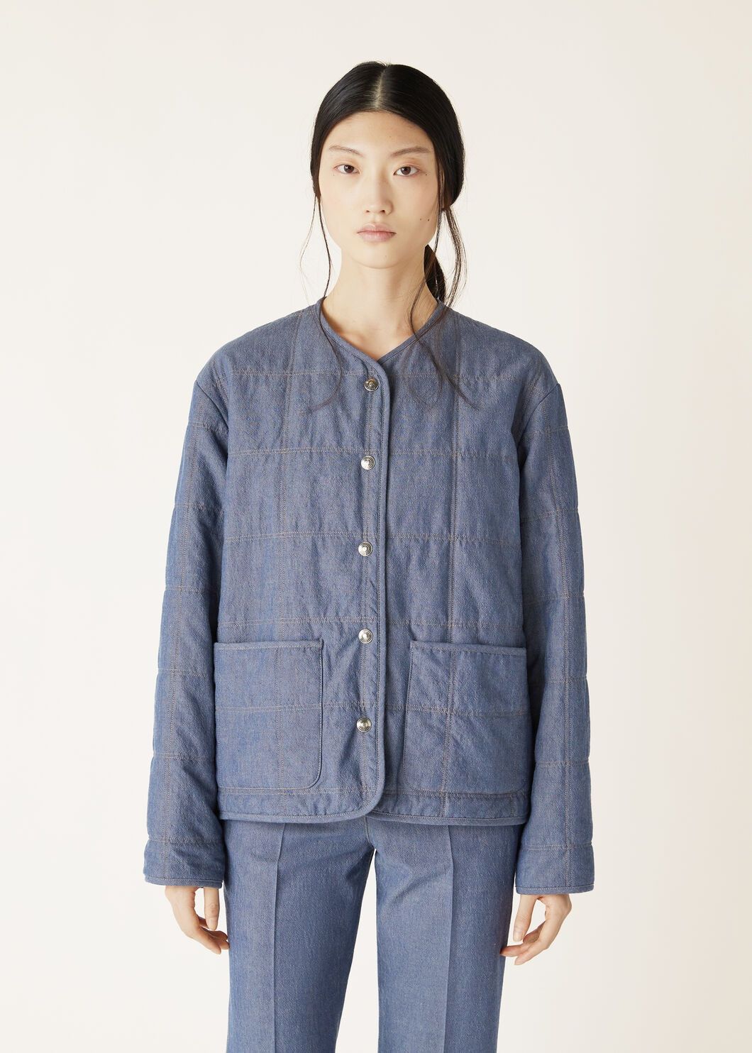 Loro Piana o1srvl11e0825 FAO4194 Jennifer Jacket in Blue Size XS / US 0-2 / IT 36-38 - 4 Thumbnail