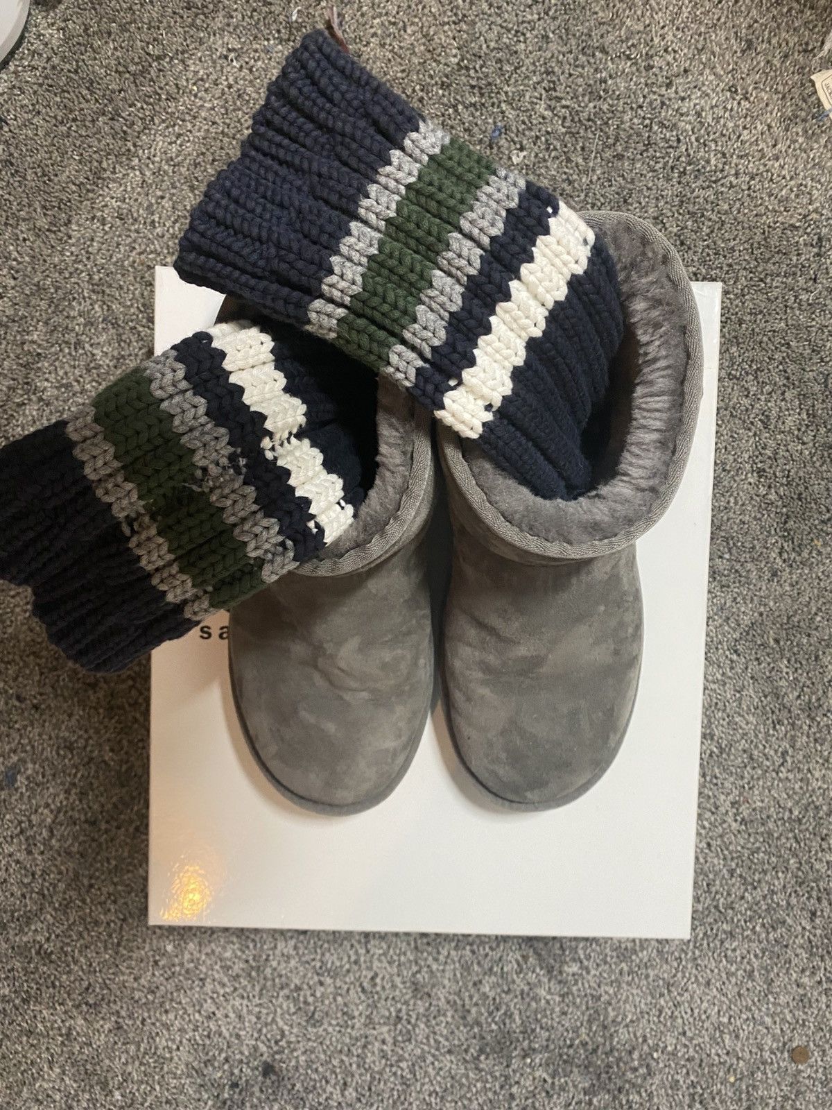 Sacai × Ugg sacai ugg mini IIgrey suede boot Size US 7 / EU 40 - 6 Thumbnail