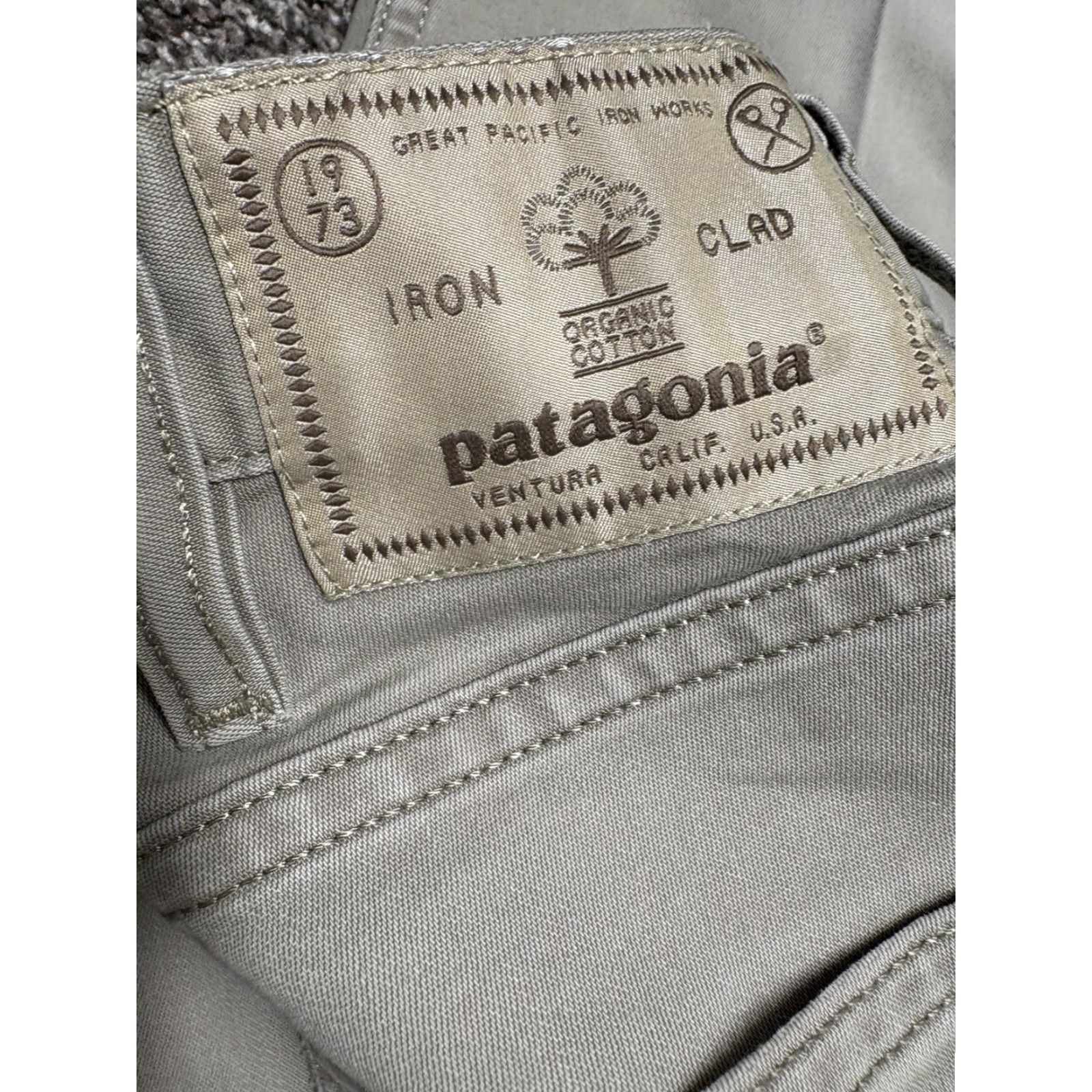 Patagonia Patagonia Iron Clad Pants Mens 30x32 Gray Twill Chino Regular Size US 30 / EU 46 - 3 Thumbnail