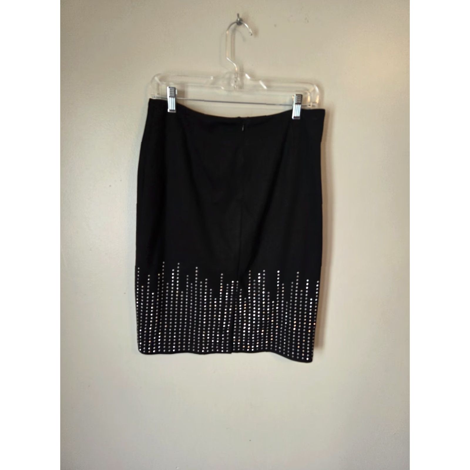 Vintage Ashro Skirt Womens Size 6 Black Studded Pencil New Wave Size 28" / US 6 / IT 42 - 4 Thumbnail