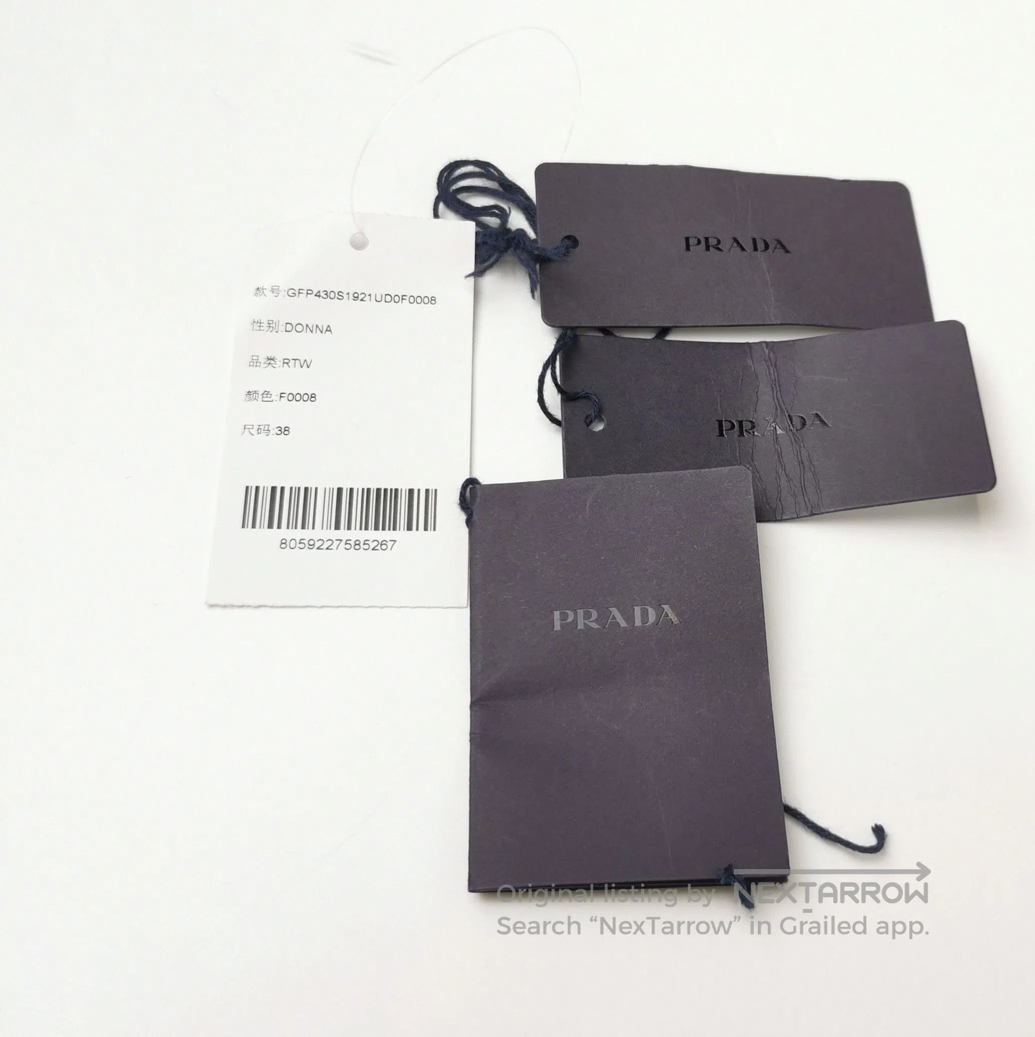 Prada Prada Logo Cotton Denim Long Pants Size 38 . Size 37" - 3 Thumbnail