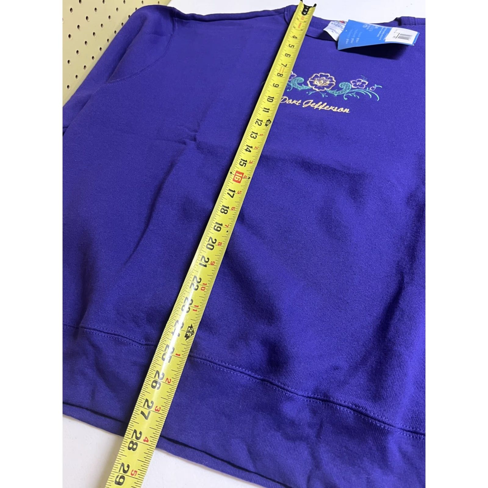 Vintage VINTAGE Newport Purple Long Sleeve Sweatshirt XL Women Embroidered Pullover Cotton Blend Size XL / US 12-14 / IT 48-50 - 7 Thumbnail