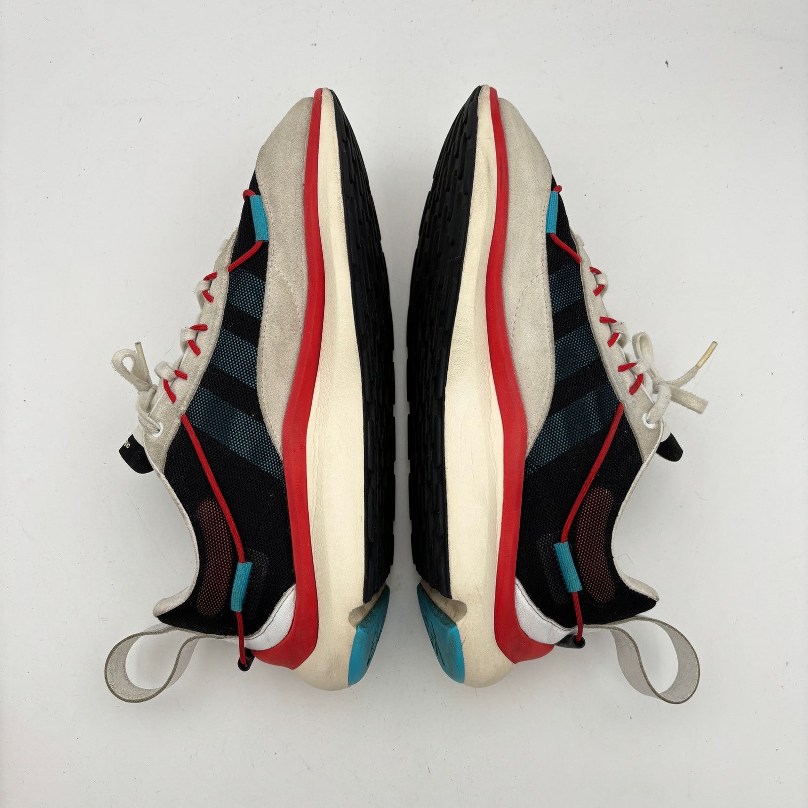 Adidas × Y-3 × Yohji Yamamoto Adidas Yohji Yamamoto Y-3 Shiku Run White Red Cyan 10.5 Size US 10.5 / EU 43-44 - 7 Thumbnail