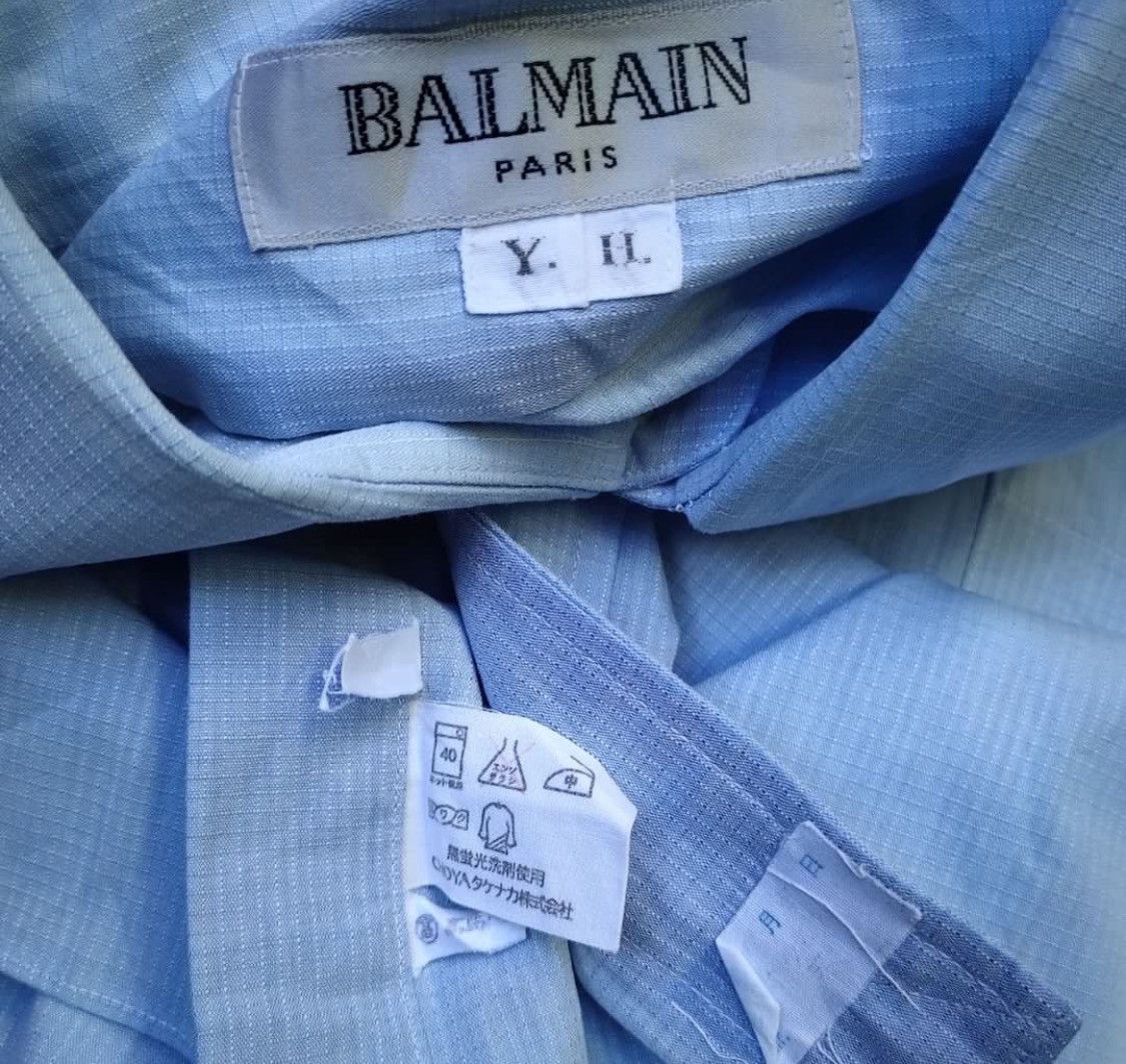 Balmain × Pierre Balmain Blue shirt Balmain Paris Size US XL / EU 56 / 4 - 7 Thumbnail