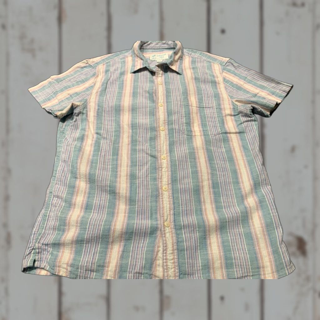 American Eagle Outfitters American Eagle Men’s M Shirt Cotton Button-Up Short Sleeve Collared Multicolor Casual Size US M / EU 48-50 / 2 - 1 Thumbnail