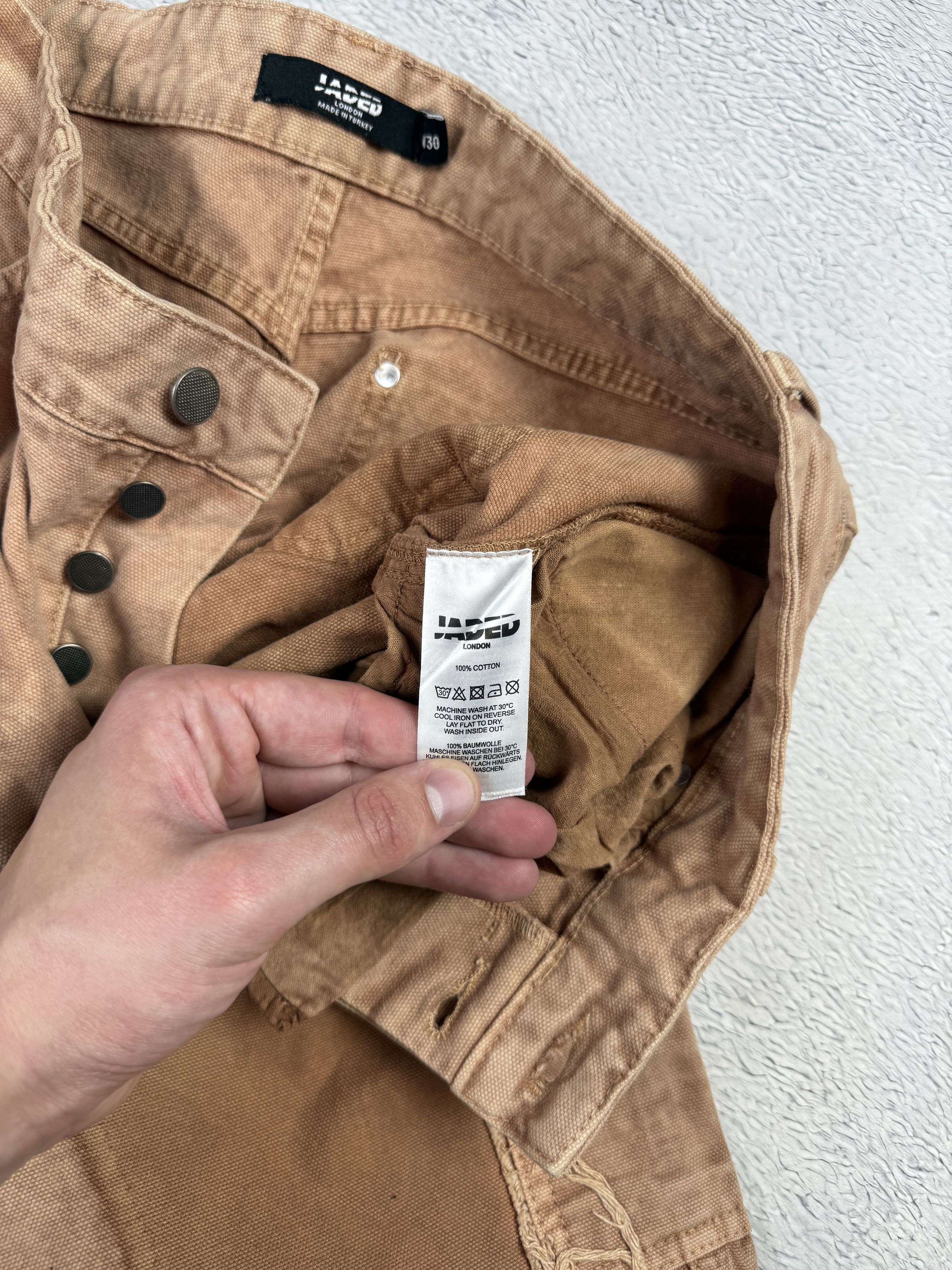 Jaded London × Japanese Brand Jaded London Straight Leg Carpenter Jeans Sand Hem Insert Size US 30 / EU 46 - 7 Thumbnail