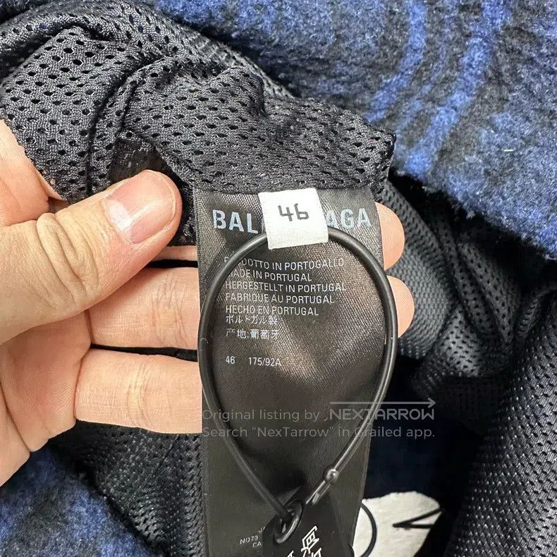Balenciaga Balenciaga Sporty b embroidery wool tweed zipper jacket Size US S / EU 44-46 / 1 - 4 Thumbnail