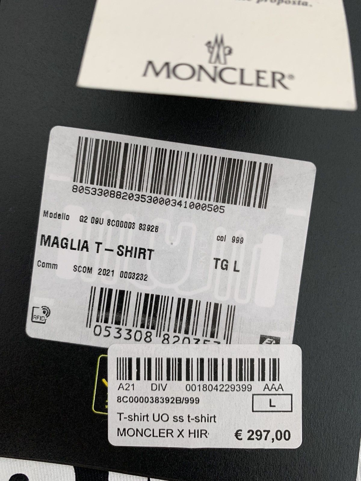 Hiroshi Fujiwara × Moncler Moncler × Hiroshi Fujiwara FRGMT T- Size US L / EU 52-54 / 3 - 2 Thumbnail