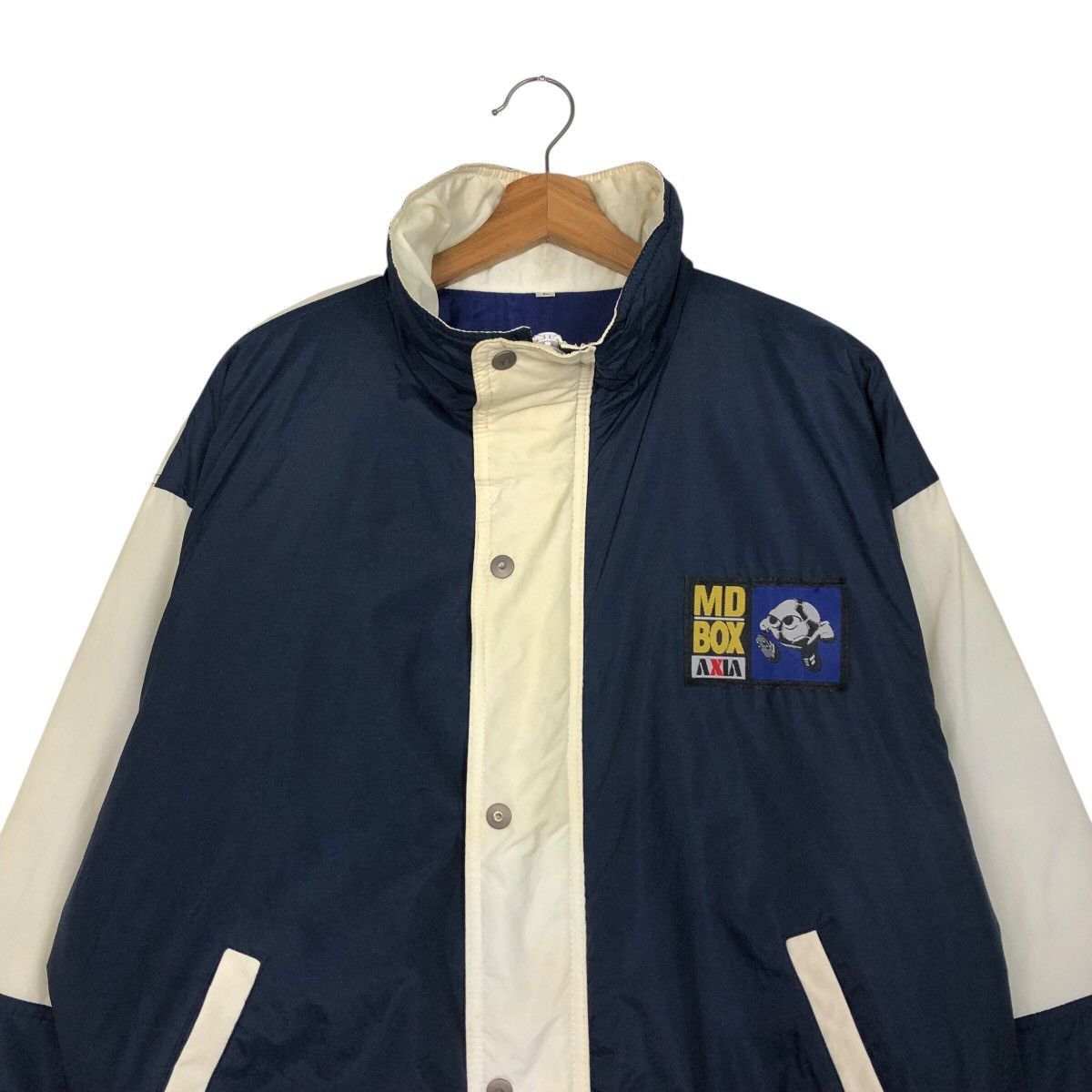 Japanese Brand 📌Vintage Bomber Jacket Sportswear Md Box Axia Big Logo Size US L / EU 52-54 / 3 - 4 Thumbnail