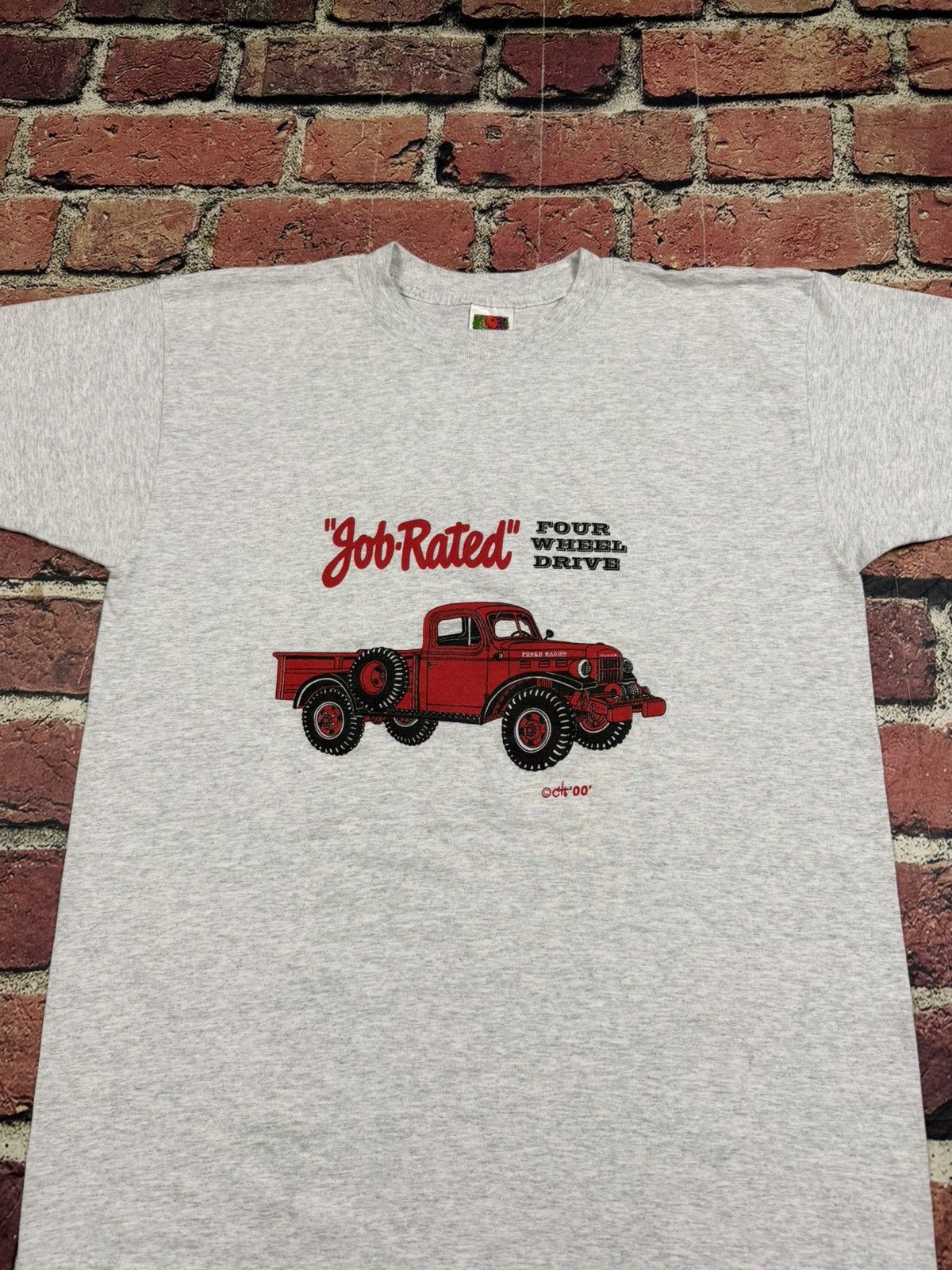 Fruit Of The Loom Vintage Dodge Power Wagon Pickup Truck Tee Job Rated 1949 Size US L / EU 52-54 / 3 - 2 Thumbnail