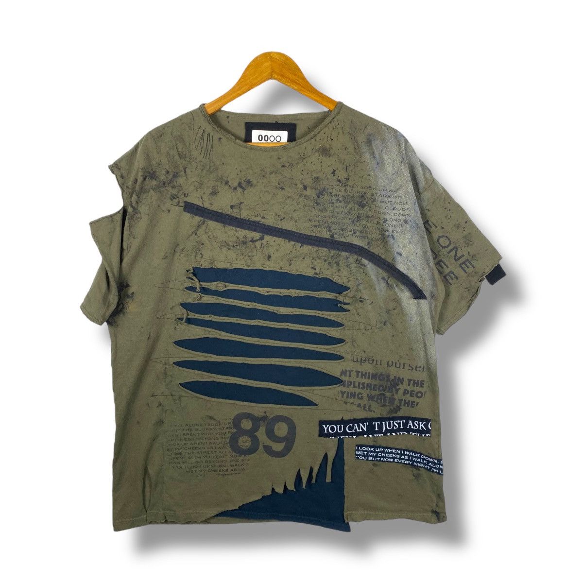 Japanese Brand Punk Style Destructive Graphic Tee Shirt Extra Large Size Size US XL / EU 56 / 4 - 1 Thumbnail