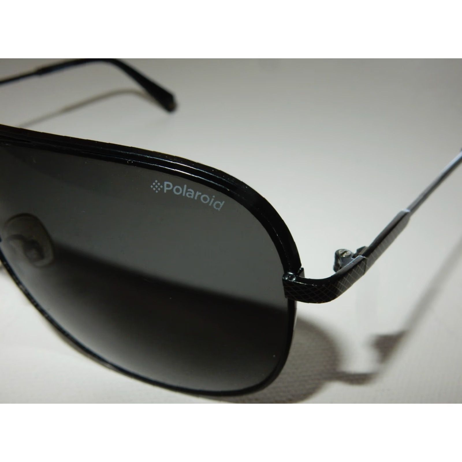 Polaroid VINTAGE Polaroid Sunglasses Men Black 59mm Aviator Retro Size ONE SIZE - 4 Thumbnail