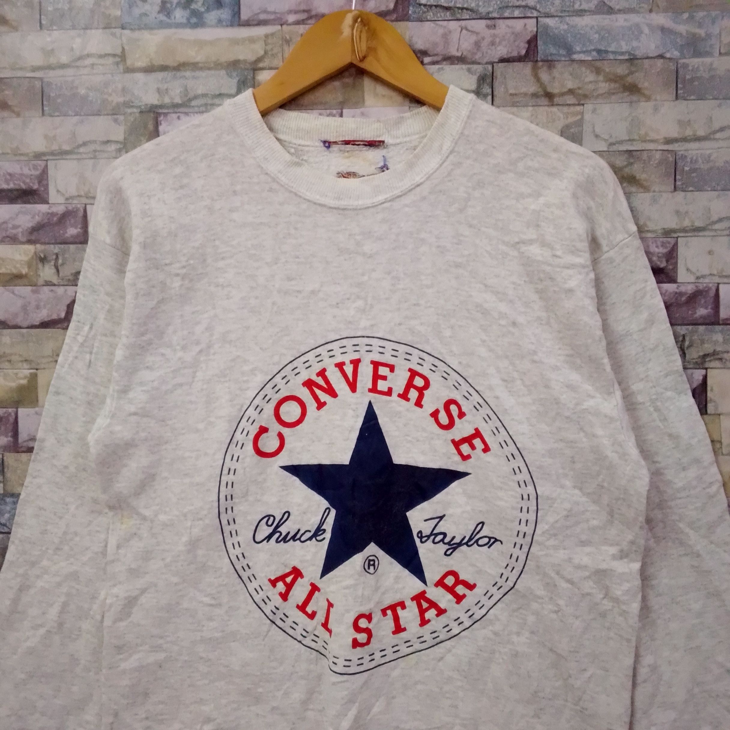 Vintage Vintage 90s Converse Sweatshirt Size US M / EU 48-50 / 2 - 2 Thumbnail