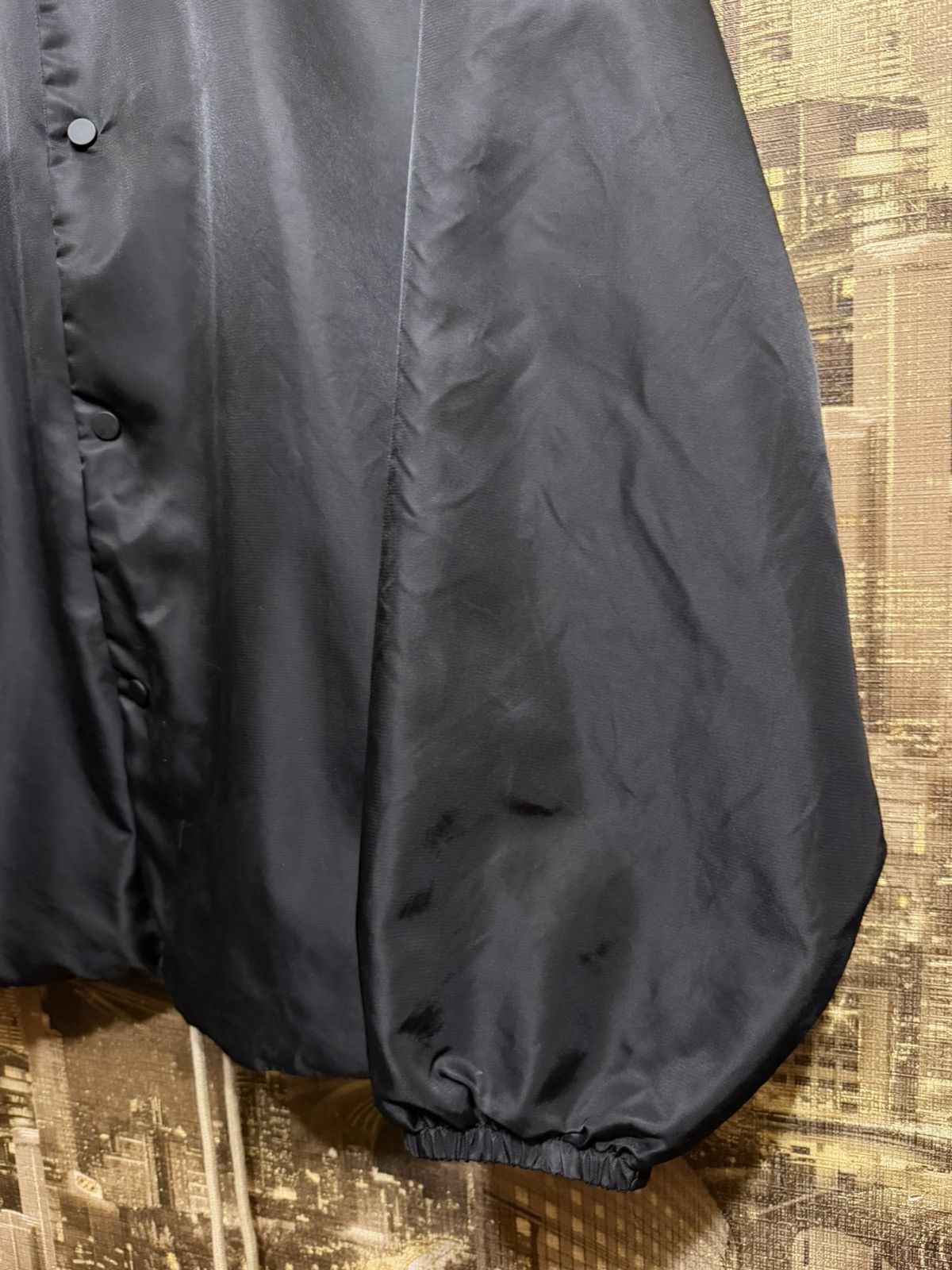 Fear of God Fear Of God Coaches Jacket in Black For Men Size M-L Oversiz Size US M / EU 48-50 / 2 - 7 Thumbnail