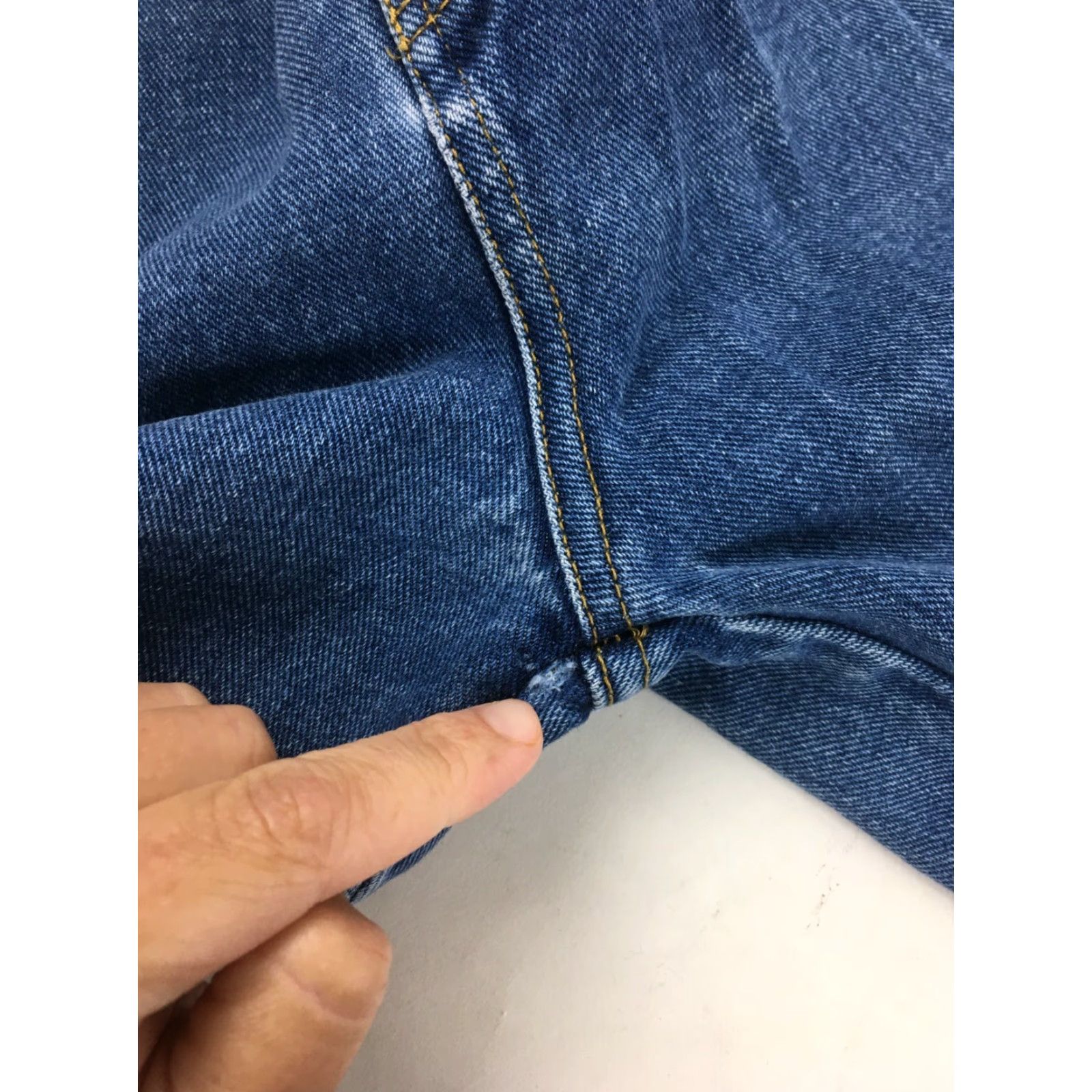 Bill Blass VINTG Bill Blass Jeans Women's 12P Blue Denim Straight Leg Petites 25 In Inseam Womens Size 34" / US 12 / IT 48 - 6 Thumbnail