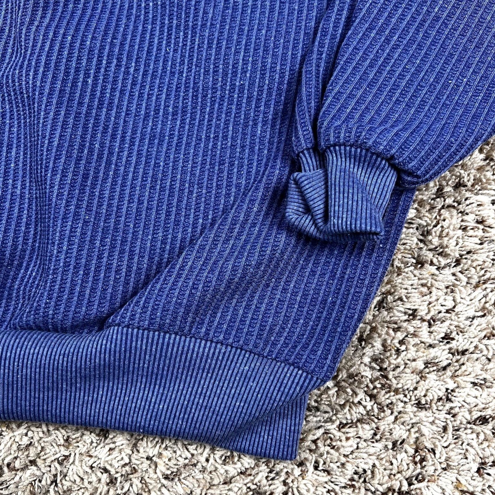 Vintage VINTAGE Hukapoo Polo Shirt Mens Medium Blue 90s Knit Pullover Collared Long Sleeve Button Top Size US M / EU 48-50 / 2 - 6 Thumbnail