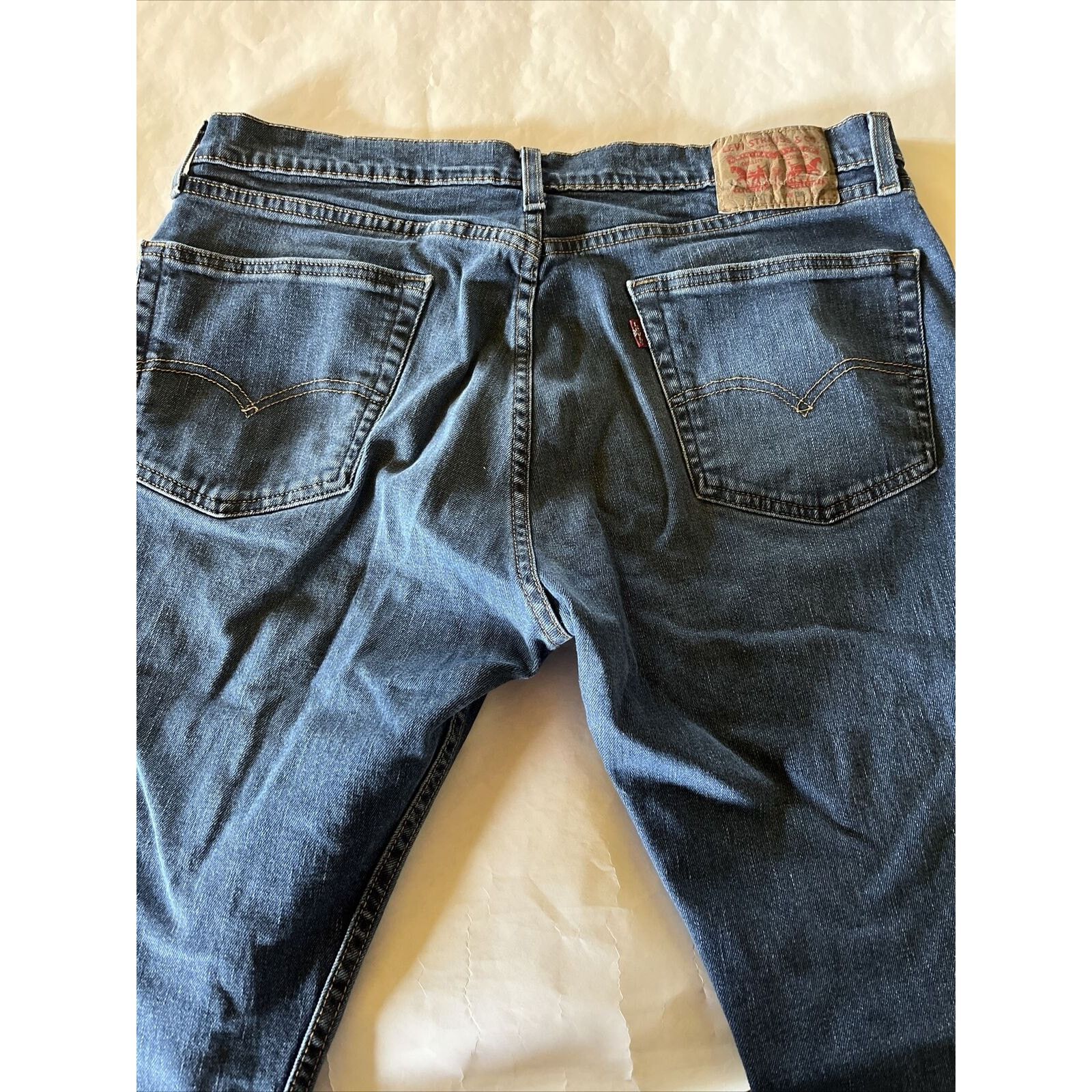 Levi's Levis 505 Jeans Mens 36x30 Dark Wash Denim Cotton Blue Y2K Size US 36 / EU 52 - 9 Thumbnail