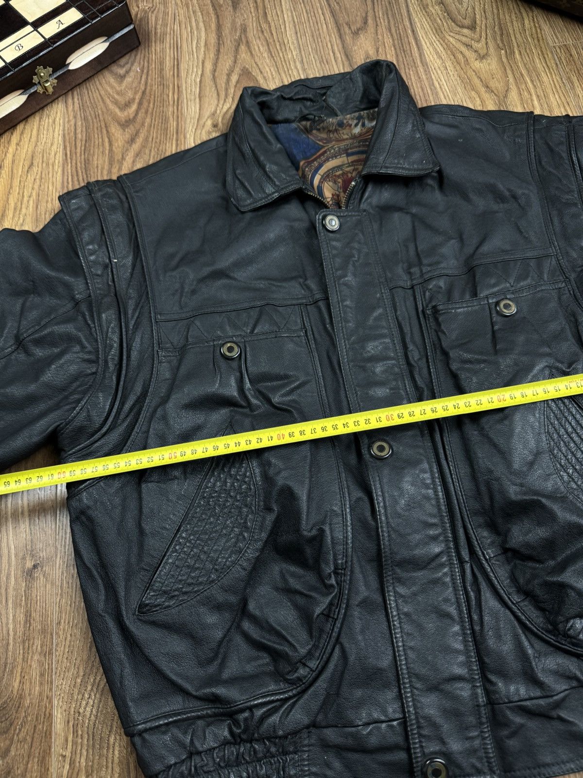 Vintage Vintage leather jacket 90s original retro casual item Size US L / EU 52-54 / 3 - 5 Thumbnail