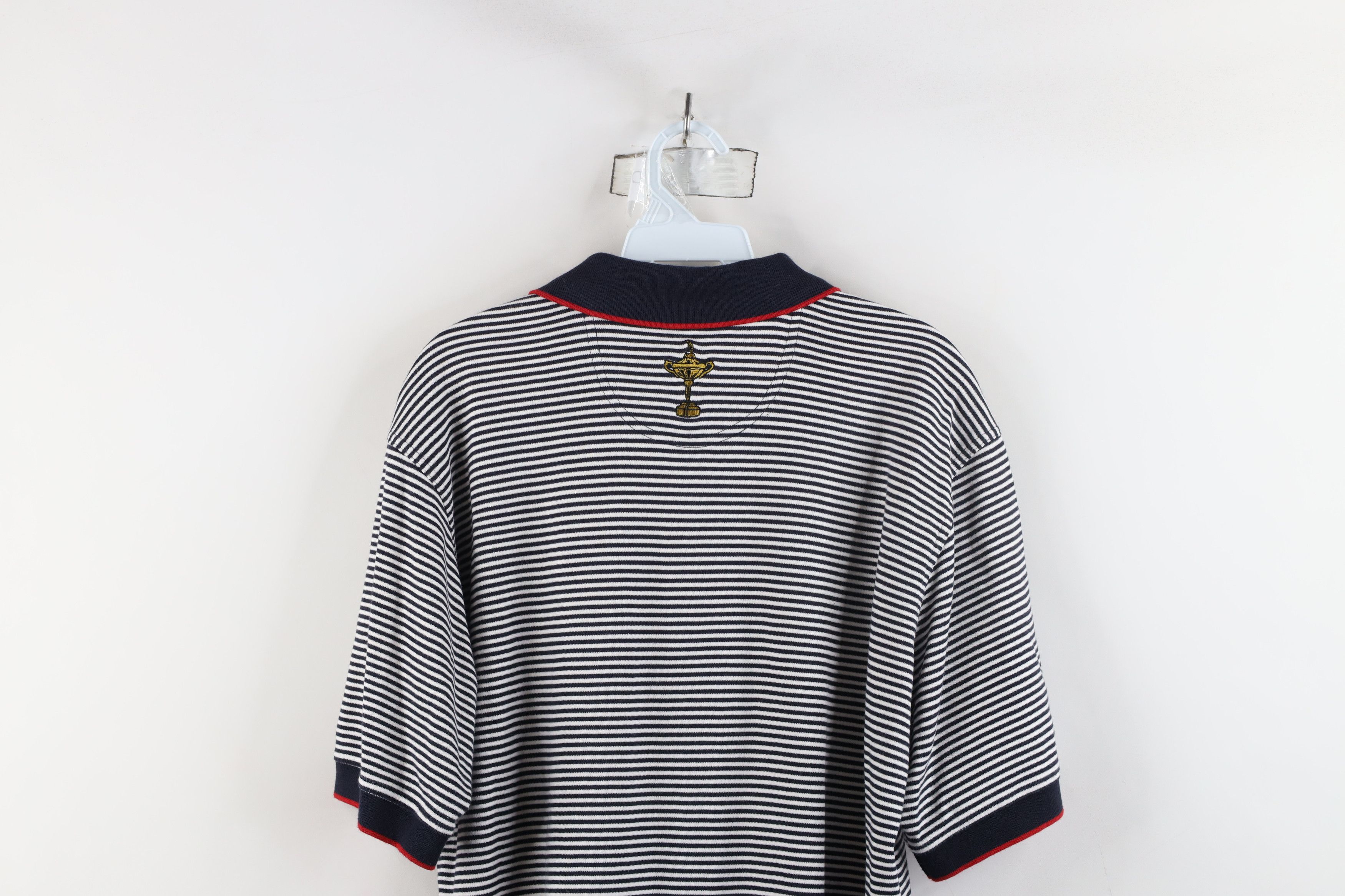 Vintage Vintage Y2K 2002 Ryder Cup The Belfry Striped Golf Polo Size US M / EU 48-50 / 2 - 12 Thumbnail