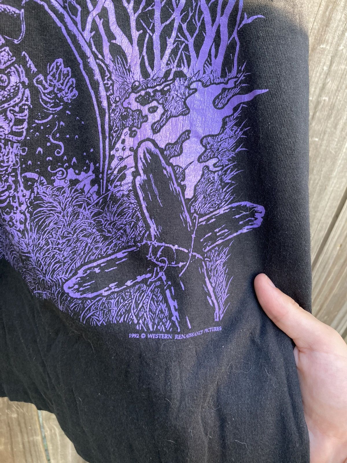 Band Tees × Vintage Vintage horror 90s army of darkness purple skeleton variant Size US XL / EU 56 / 4 - 5 Thumbnail