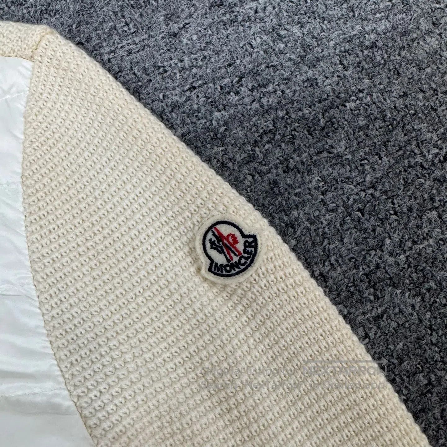 Moncler Moncler Knitted patchwork design; sleeve logo; zipper dow Size M / US 6-8 / IT 42-44 - 4 Thumbnail