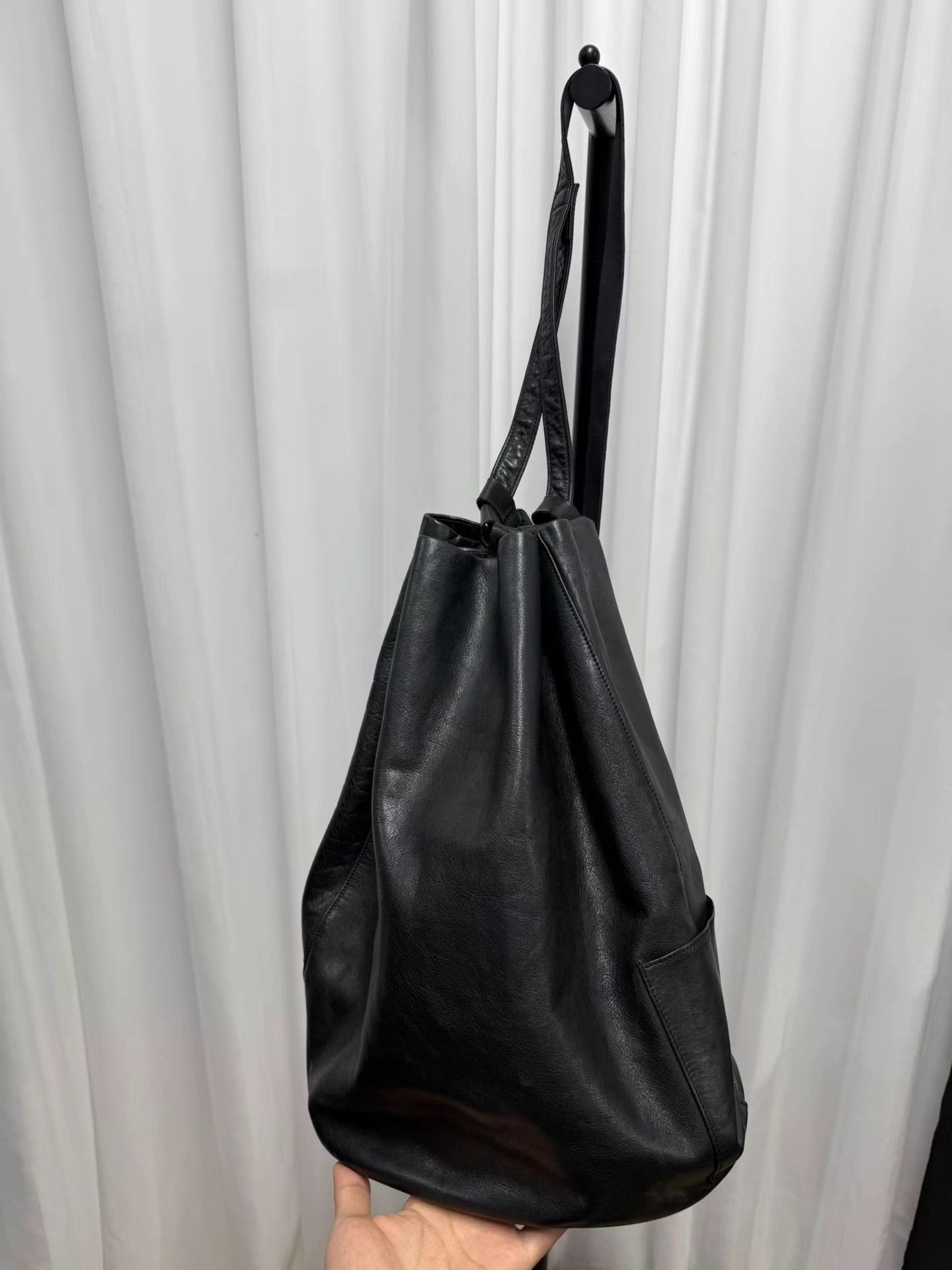 Yohji Yamamoto Yohji Yamamoto Y's Leather Bucket Bag K20 Size ONE SIZE - 2 Thumbnail