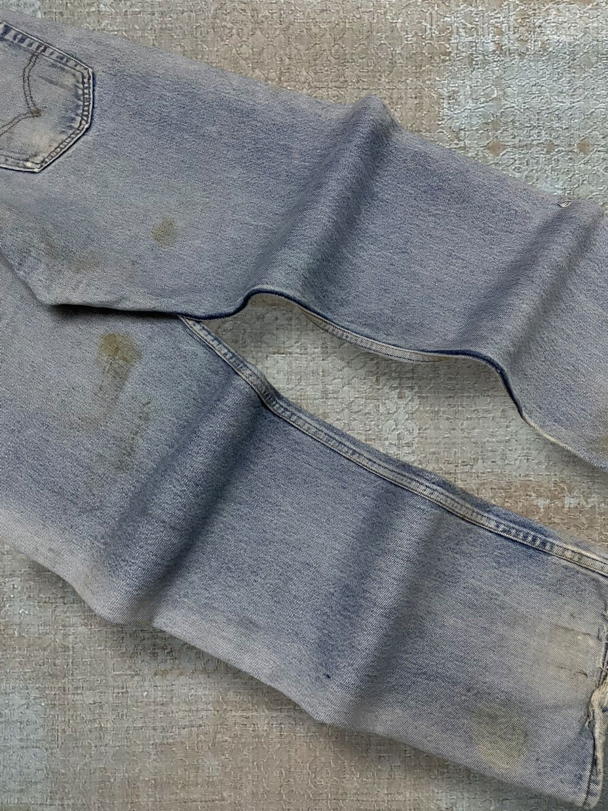 Levi's Vintage Clothing Vintage 1990s Designer Levis 501XX Distressed Classic Denim Size US 34 / EU 50 - 14 Thumbnail