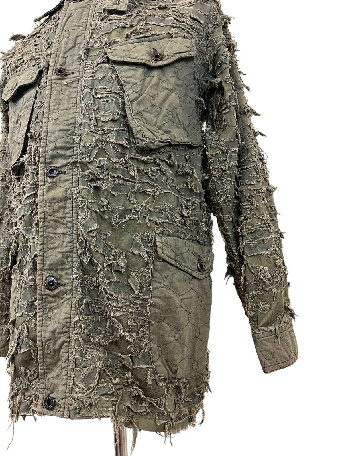 Japanese Brand Japanese Brand Mangrove Distressed Army Jacket Size US L / EU 52-54 / 3 - 11 Thumbnail