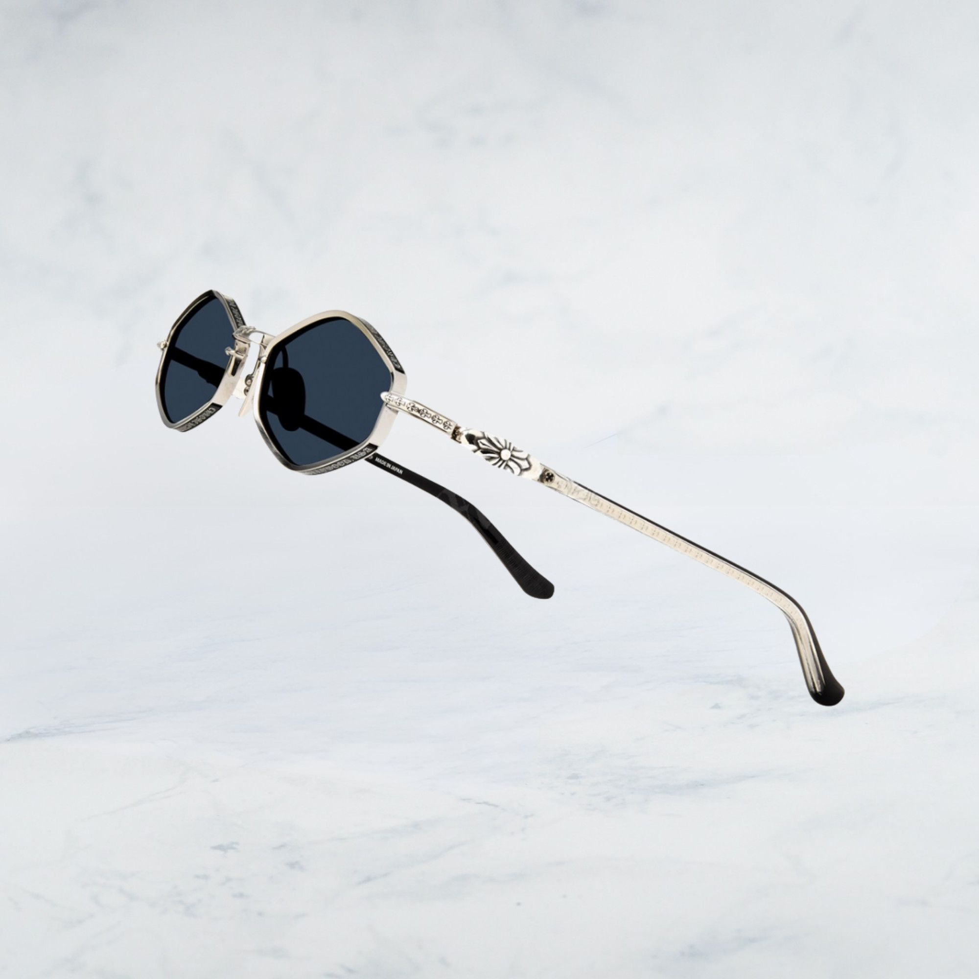 Chrome Hearts Chrome Hearts NIP SLIP BRUSHED ALLOY / BLACK SUNGLASSES Size ONE SIZE - 3 Thumbnail