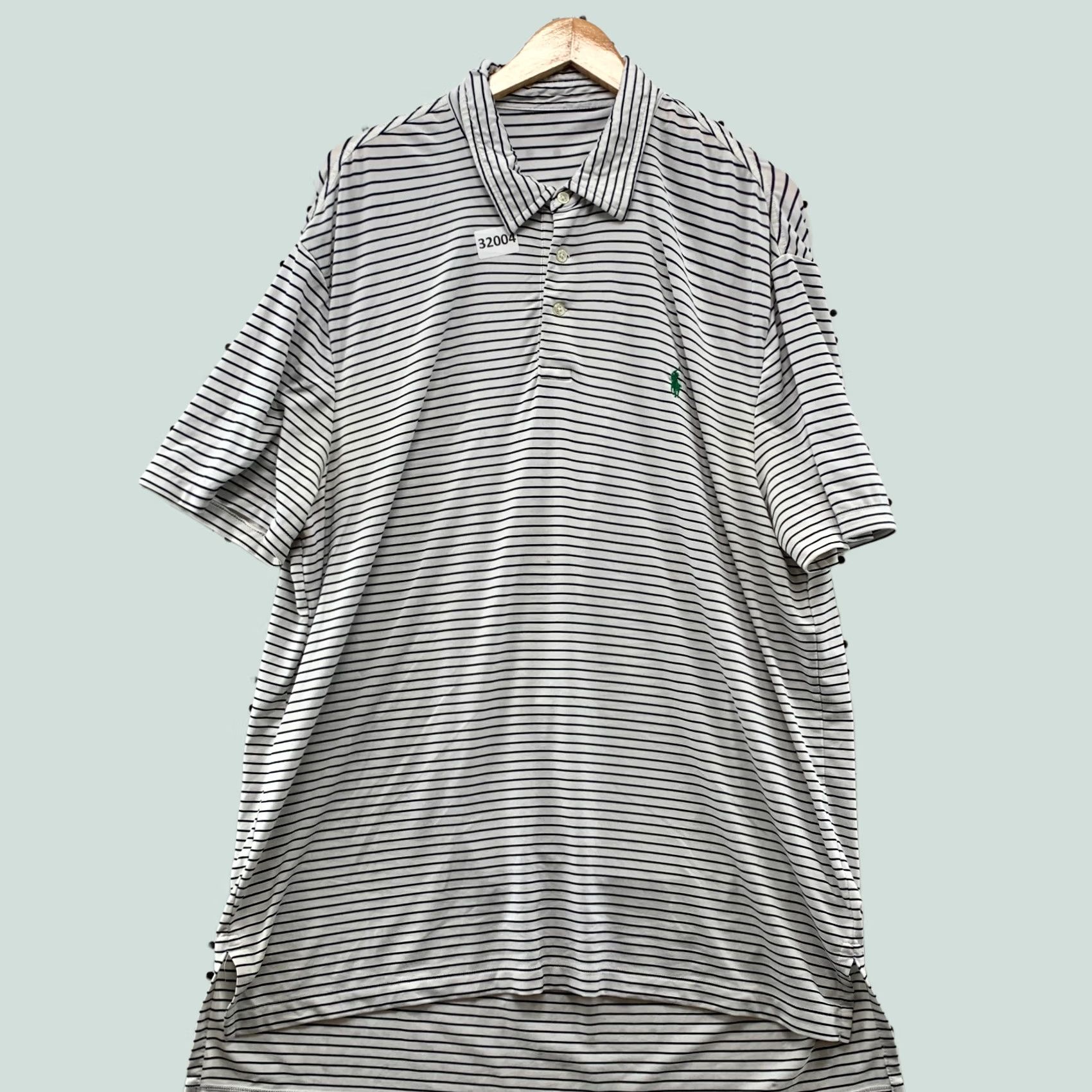 Polo Ralph Lauren Polo Ralph Lauren Shirt Mens 2XLT White Gold fits Tall Purple Striped Pony 25x36 Size US XXL / EU 58 / 5 - 1 Thumbnail