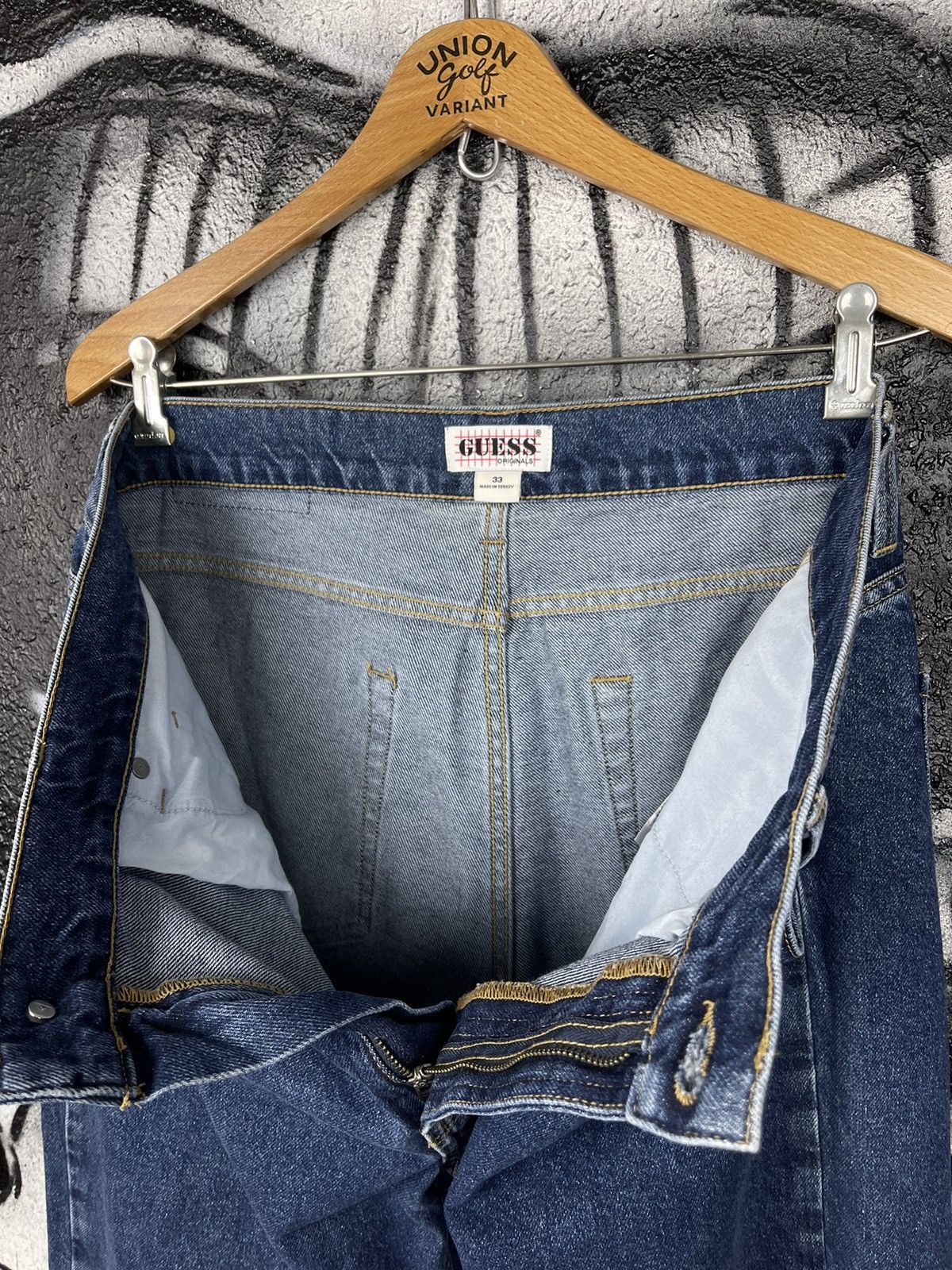 Guess Guess Vintage Washed Denim Relaxed Baggy Jeans Men’s Size 33 Size US 33 - 13 Thumbnail