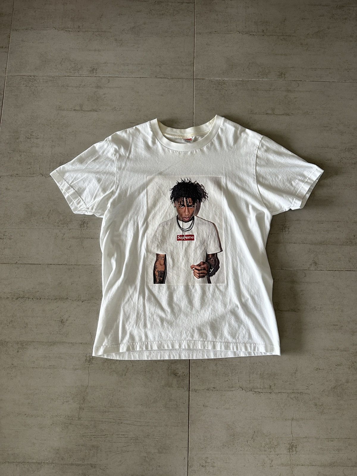 23FW white NBA Supreme トップス Tee Youngboy