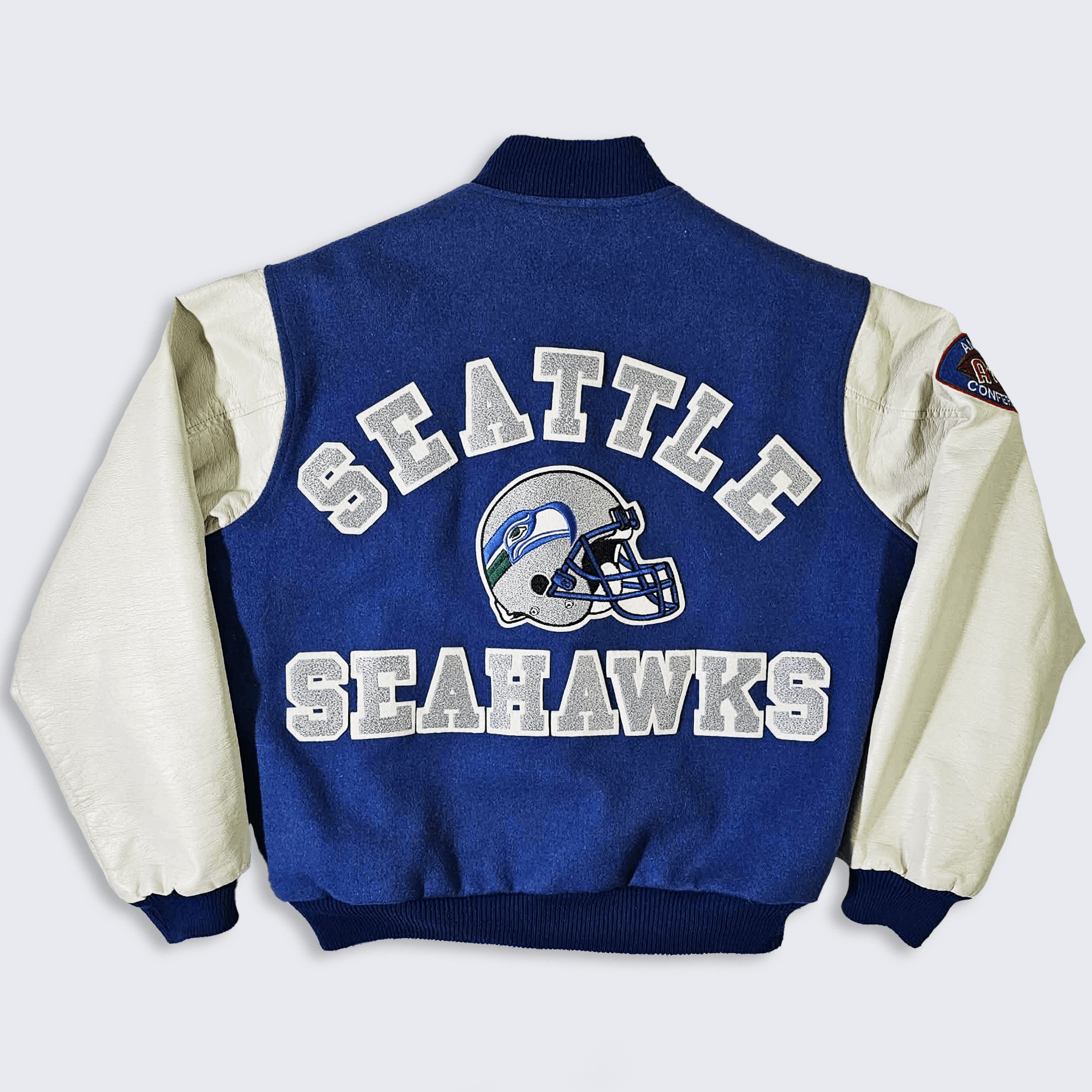 Chalk Line Seattle Seahawks Vintage 80s Chalk Line Varsity Jacket Size US L / EU 52-54 / 3 - 1 Thumbnail