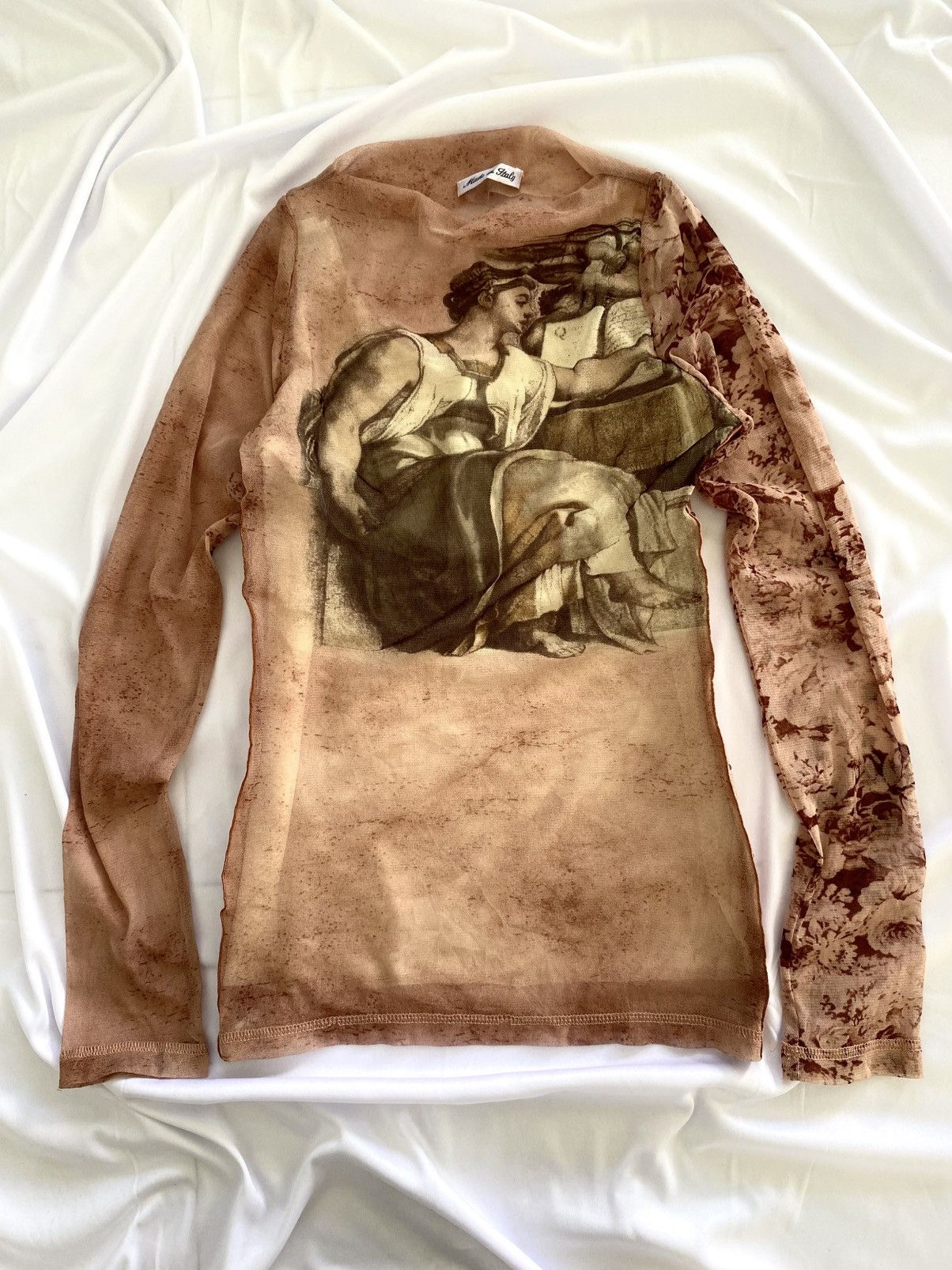 GOSTAR DE FUGA × If Six Was Nine × Le Grande Bleu (L.G.B.) tattoo mesh tops roma italy jpg style Size XS / US 0-2 / IT 36-38 - 2 Thumbnail