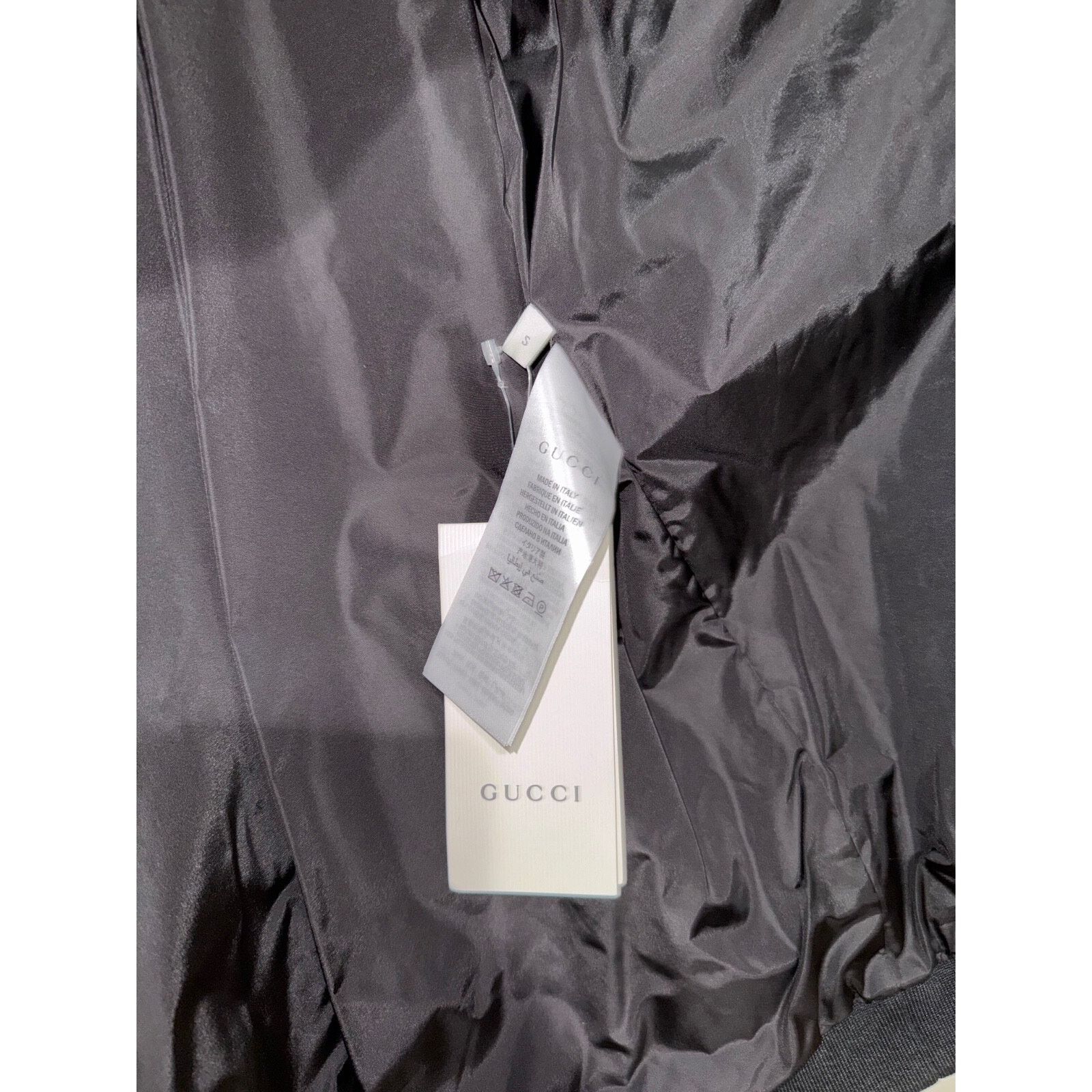 Gucci Gucci Black Oversized Technical Jersey Bomber Track Jacket S Size US S / EU 44-46 / 1 - 20 Thumbnail