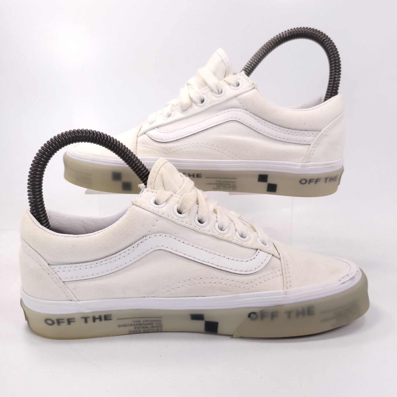 Vans Vans Off the Wall Old Skool Shoe Women Size 5.5 500714 White Size US 5.5 / IT 35.5 - 6 Thumbnail