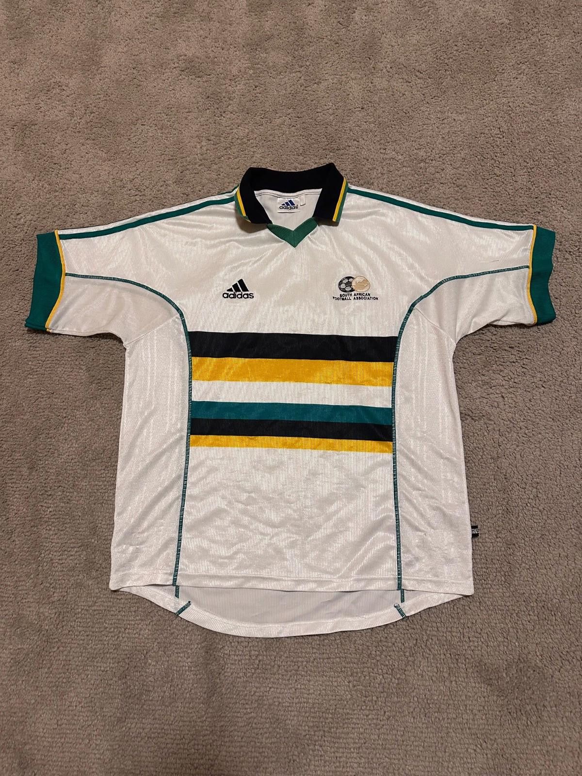 Adidas SOUTH AFRICA 1998/00 ADIDAS AWA FOOTBALL SOCCER SHIRT JERSEY Size US XL / EU 56 / 4 - 1 Thumbnail