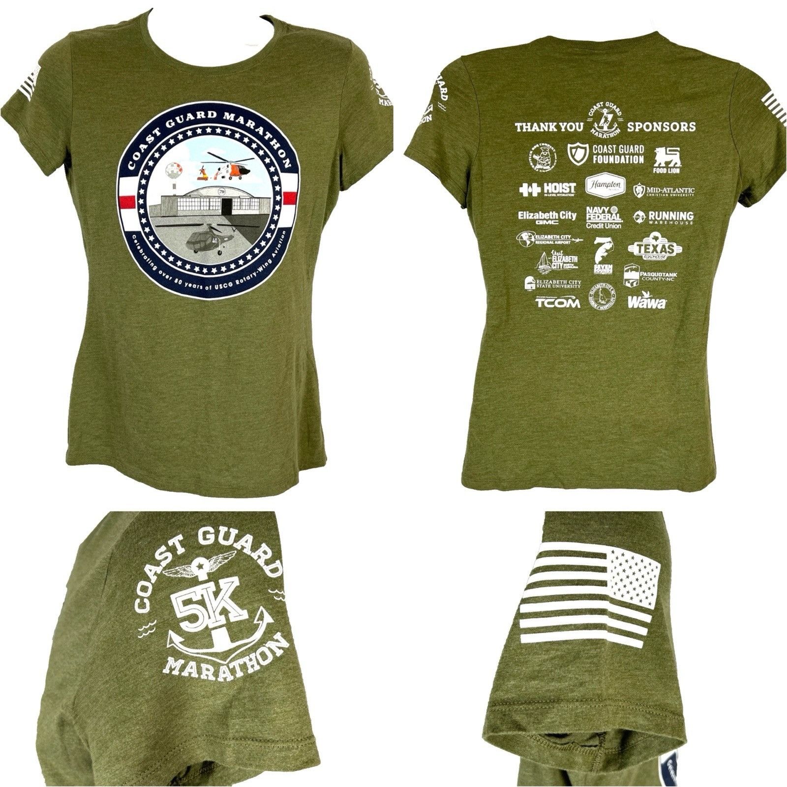 Other USCG Coast Guard 5K Marathon Womens T-Shirt size M/L 37x25 Size L / US 10 / IT 46 - 1 Thumbnail