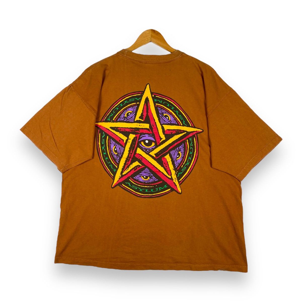 Vintage 90's ASYLUM CLOTHING Graphic Skate Streetwear Tee