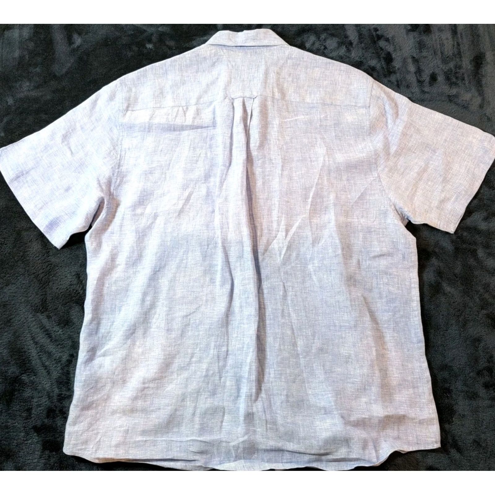 Nat Nast Nat Nast Button-Up Linen Embroidered Blue Men's L Shirt Casual, Rockabilly, Preppy, Vintage? No? Nat Nast Luxury Originals Size US L / EU 52-54 / 3 - 5 Thumbnail