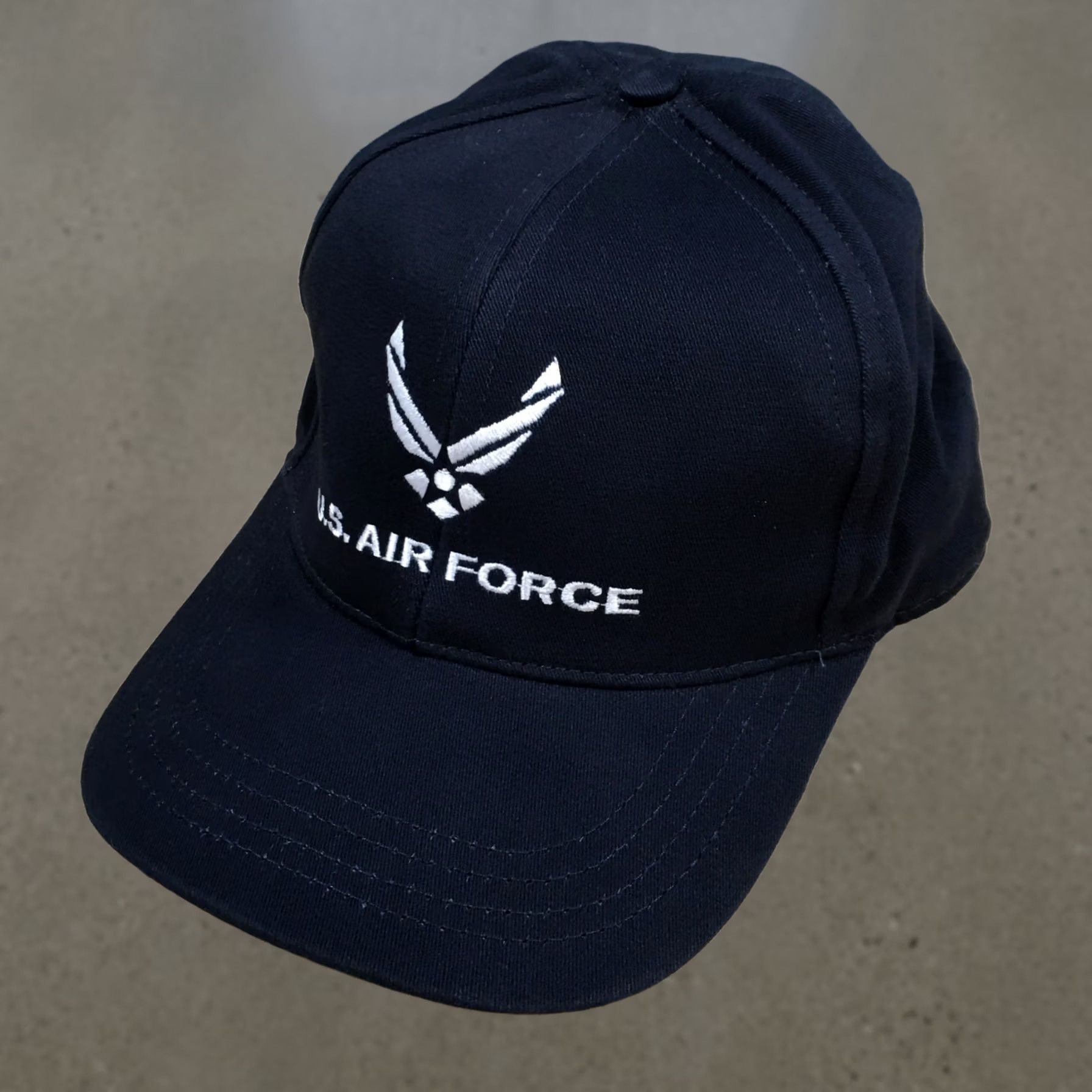 Vintage US Air Force Baseball Cap Unisex Black One Size Fitted Curved Brim Embroidered Size ONE SIZE - 1 Thumbnail