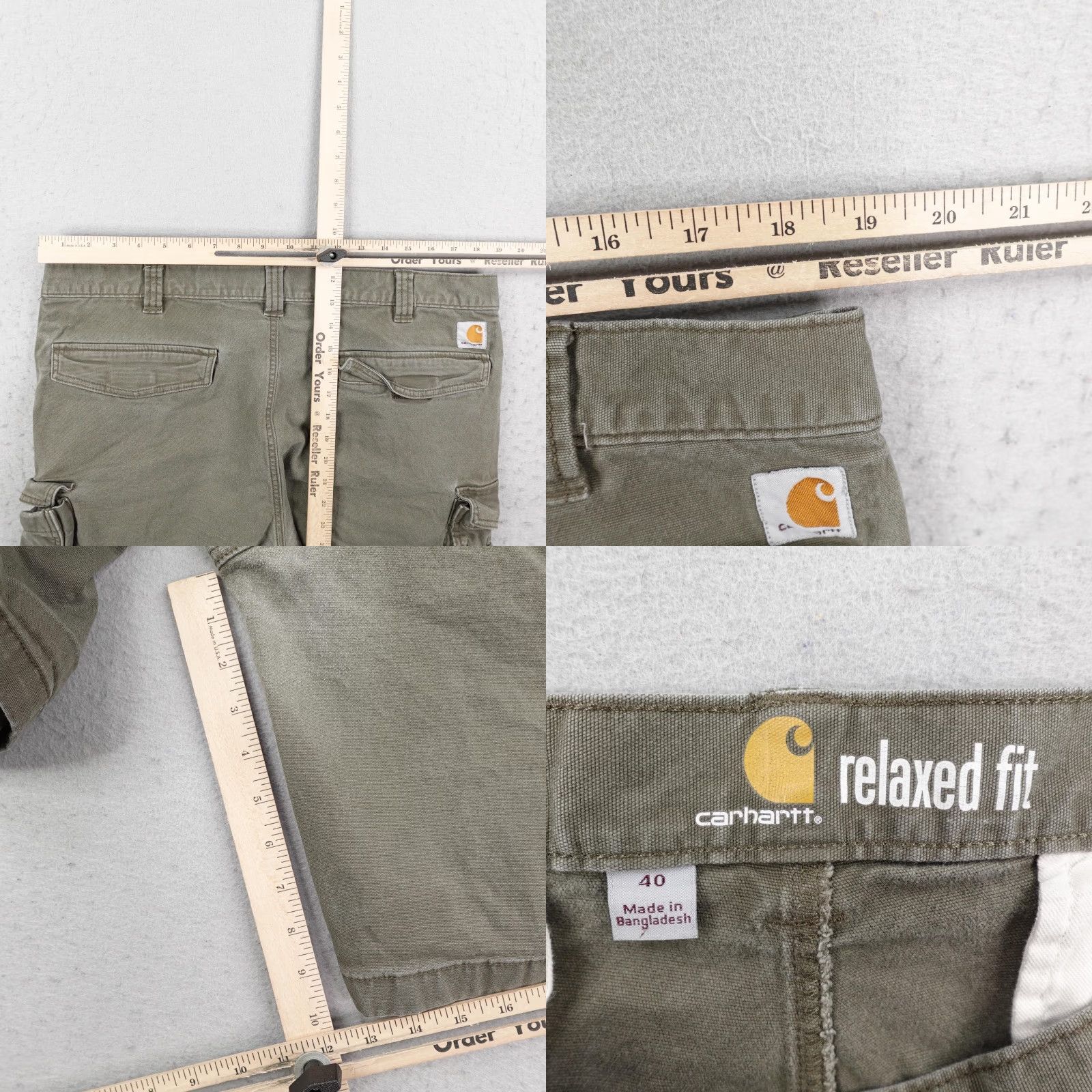 Carhartt Carhartt Shorts Mens 40 Green Relaxed Cargo Carpenter Canvas Rugged Flex Rigby Size US 40 / EU 56 - 8 Thumbnail