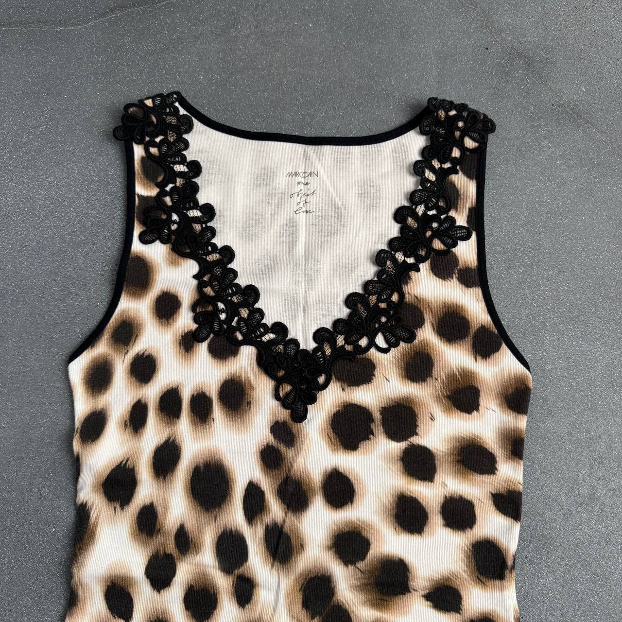 Japanese Brand × Vintage Marc Cain Vintage Leopard Sexy Tank Top Size S / US 4 / IT 40 - 3 Thumbnail