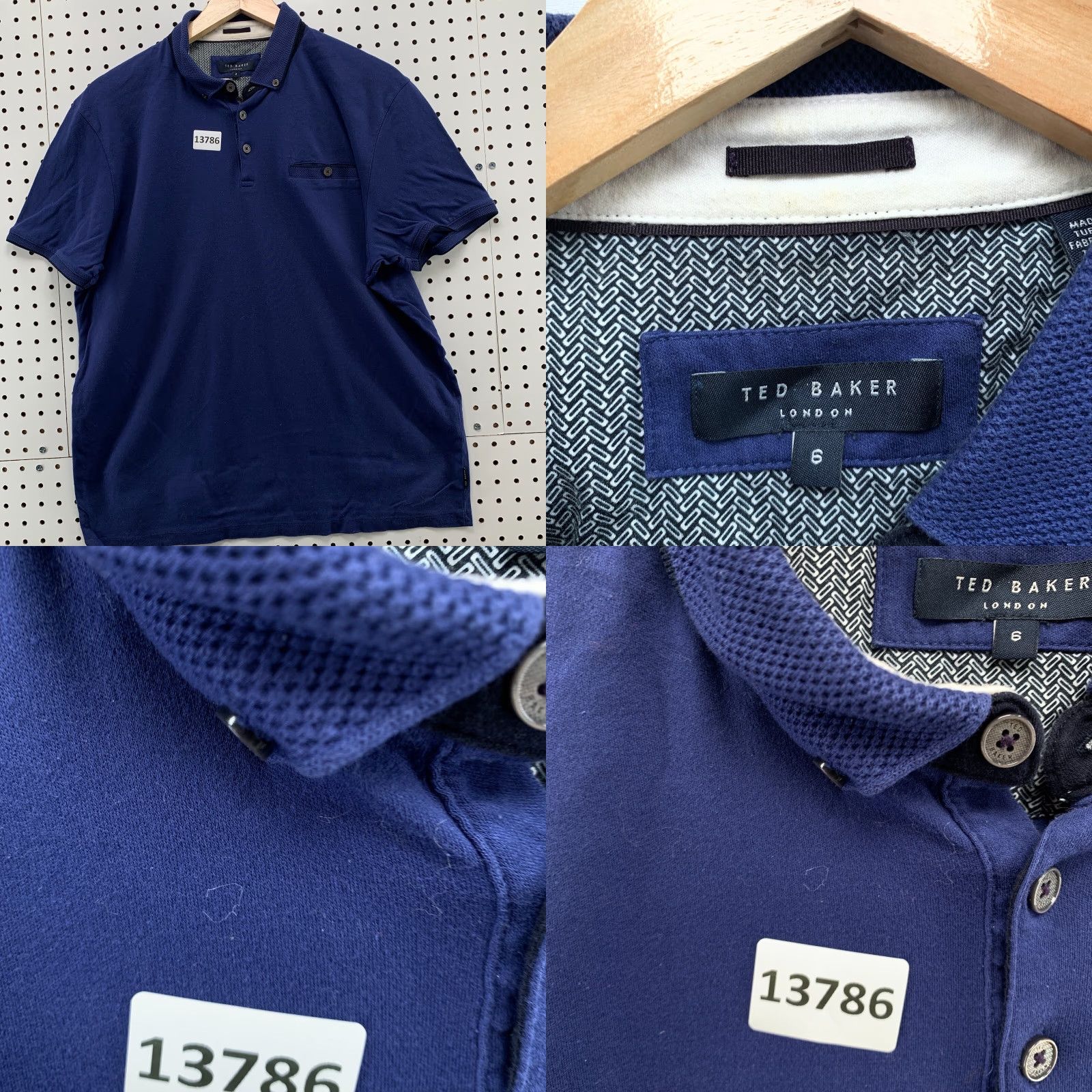 Ted Baker Ted Baker London Pocket Polo Collared Shirt Blue Mens Size 6 Large 22x27 Size US S / EU 44-46 / 1 - 8 Thumbnail