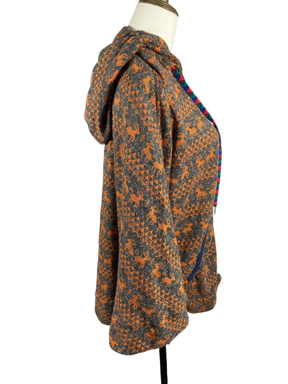 mercibeaucoup Mercibeaucoup, Japan Designer Jealou-Sika Deer Knit Poncho Size L / US 10 / IT 46 - 7 Thumbnail