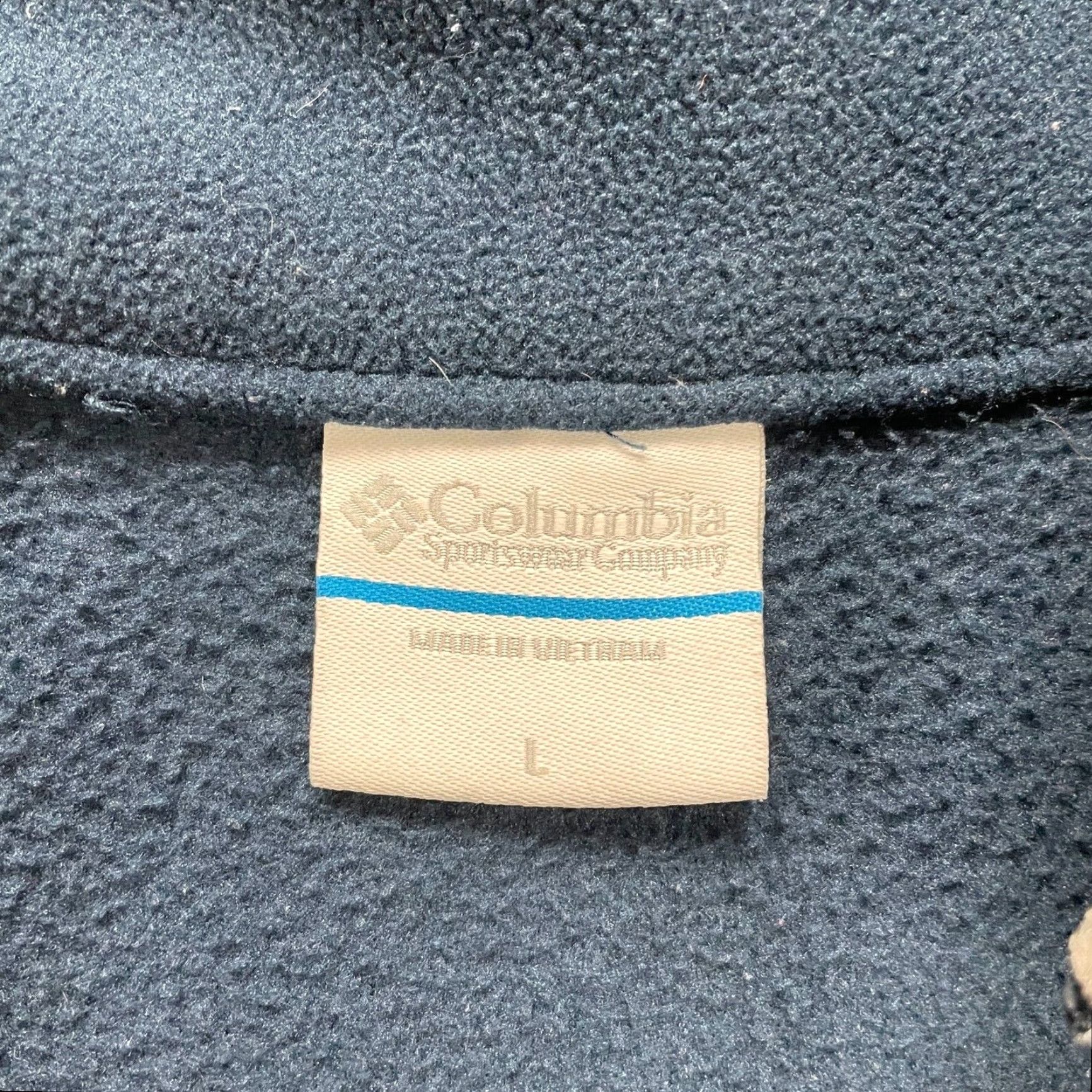 Vintage Columbia Jacket Adult L Mens Blue Fleece Full Zip Pockets Mock Neck Western Trek Size US L / EU 52-54 / 3 - 3 Thumbnail