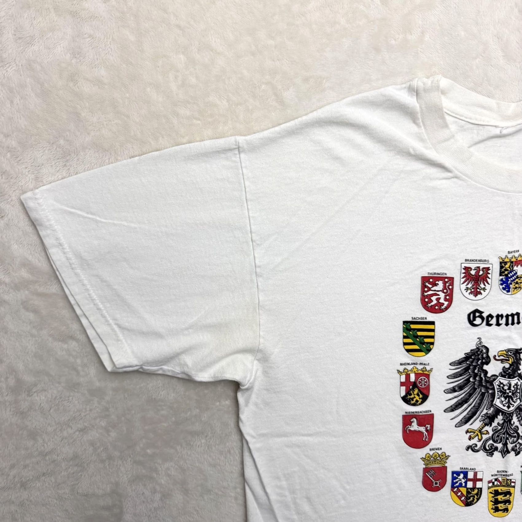 Vintage Germany Eagle Crest Shirt Mens XL White Graphic Travel Souvenir Tee Size US XL / EU 56 / 4 - 6 Thumbnail
